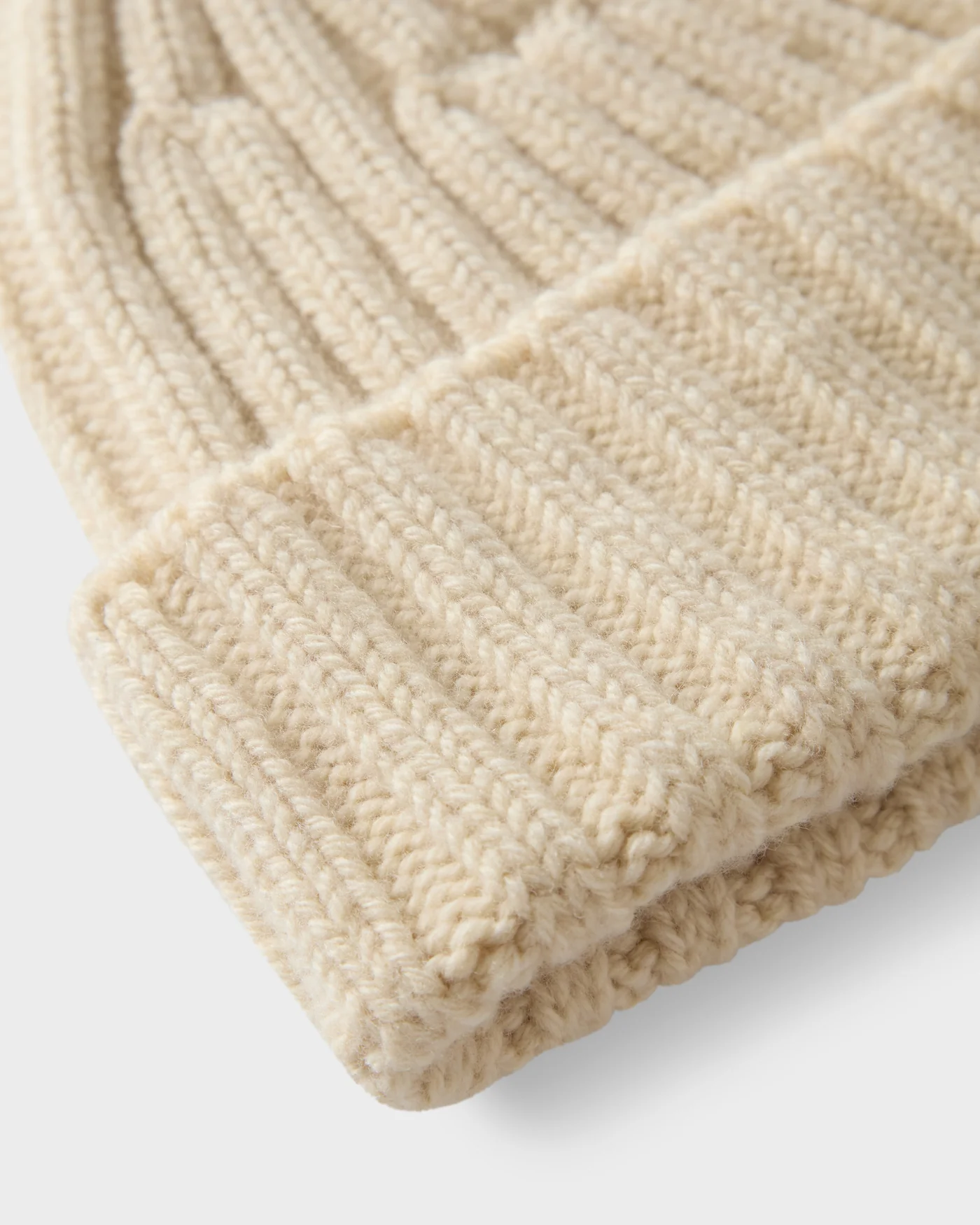 Åke Merino/Cashmere Knit Hat - Cream — view 2