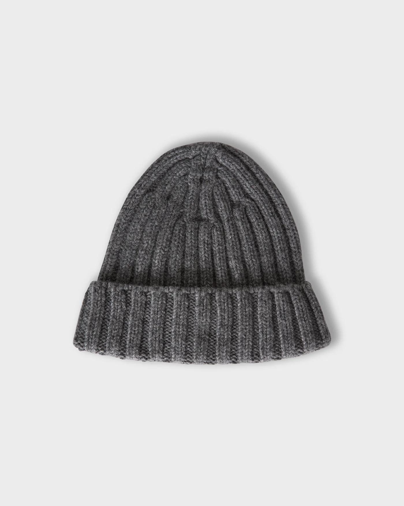 Åke Merino/Cashmere Knit Hat - Mid Grey Melange