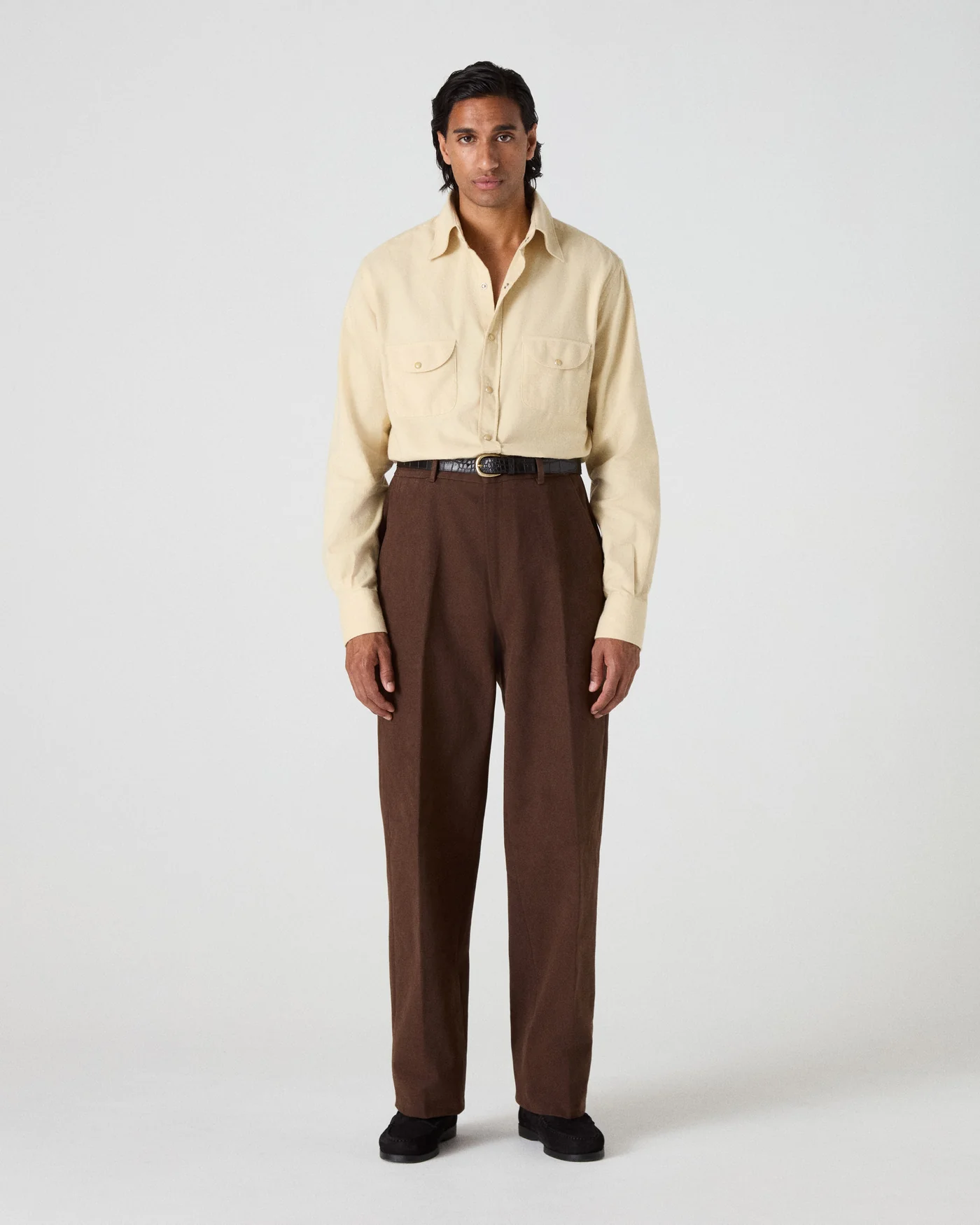 Alfredo Cotton Trousers - Cocoa