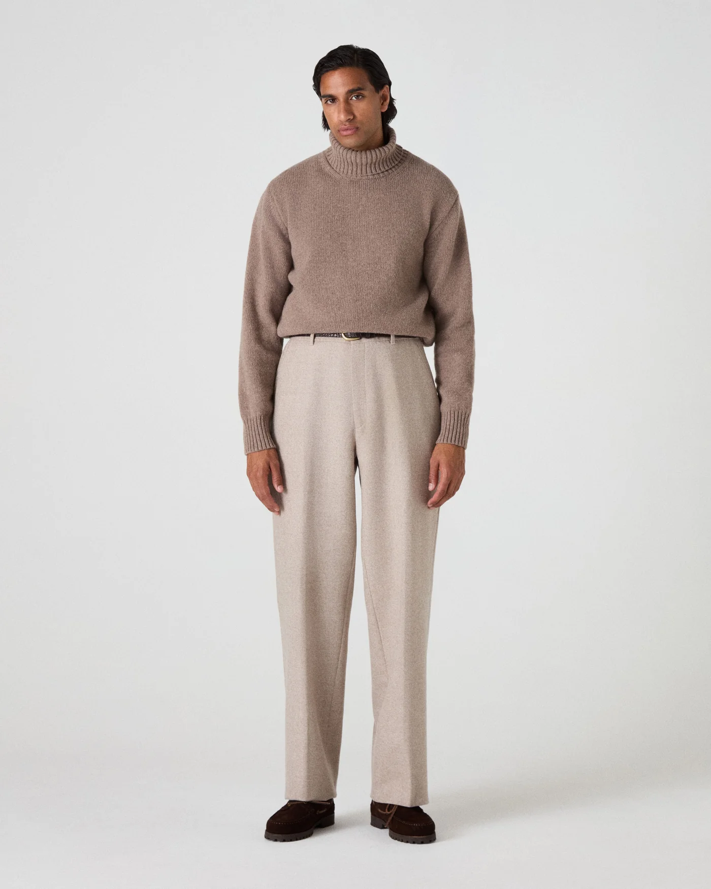 Alfredo Flannel Trousers - Sand