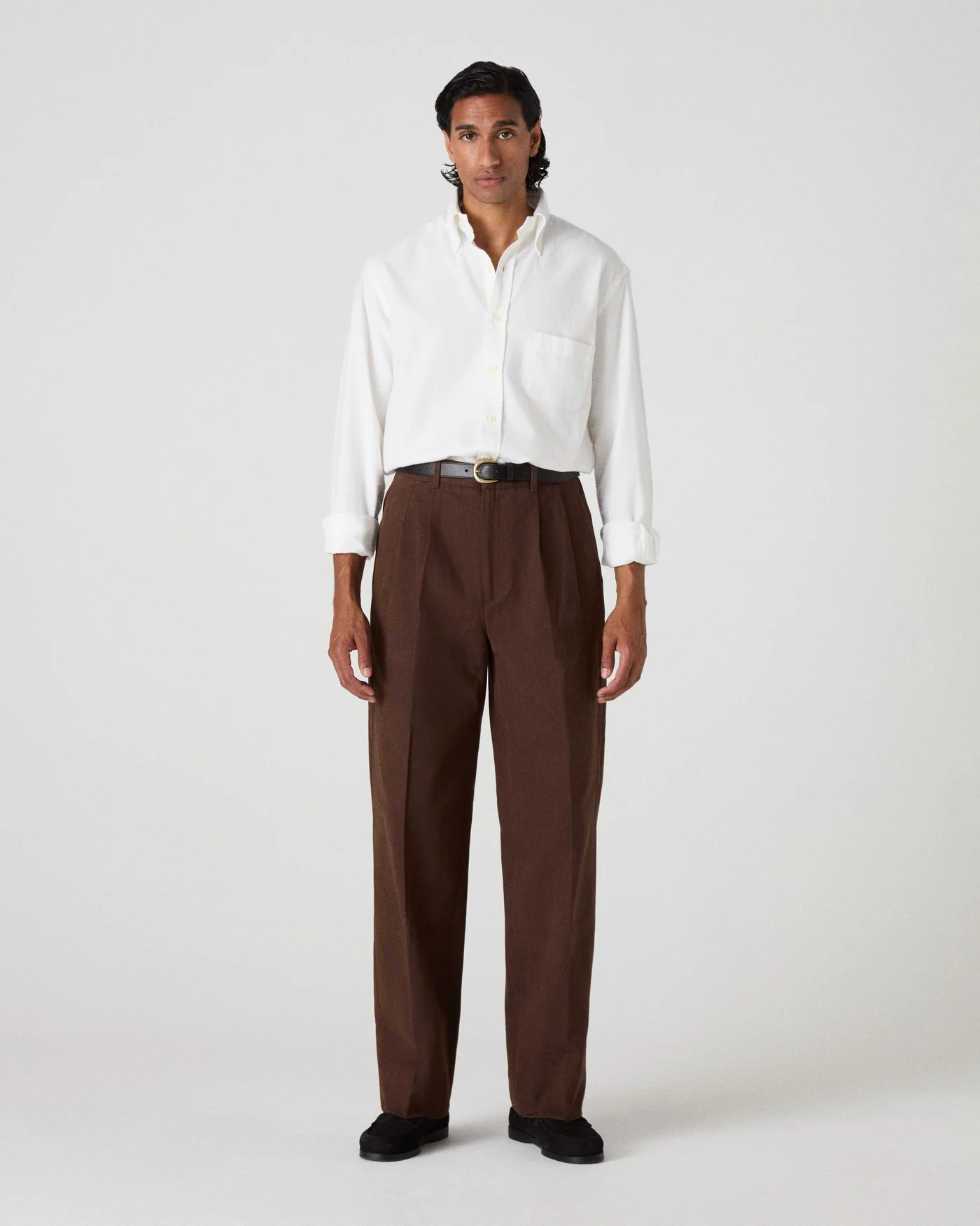 Antonello Cotton Trousers - Cocoa