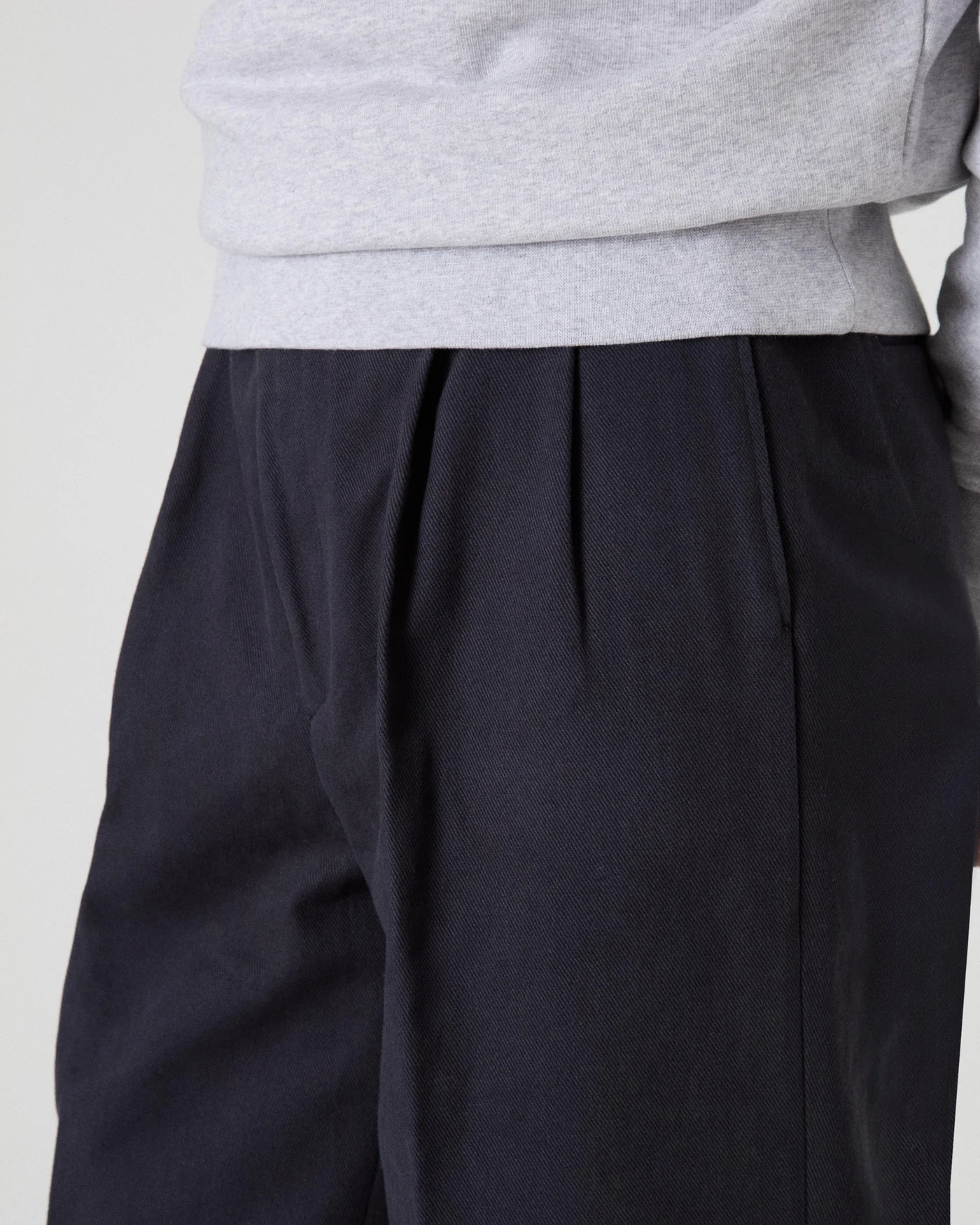Antonello Cotton Trousers - Dark Navy — view 2