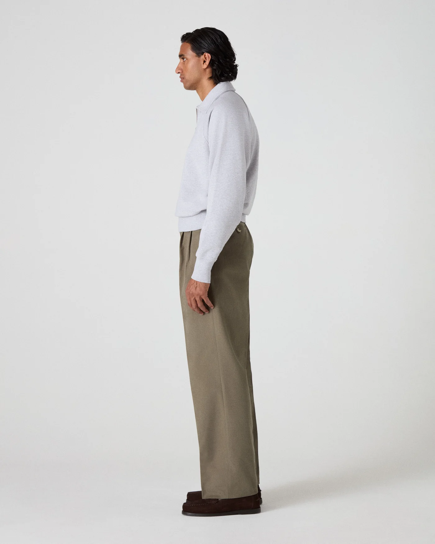 Antonello Cotton Trousers - Lovat — view 3
