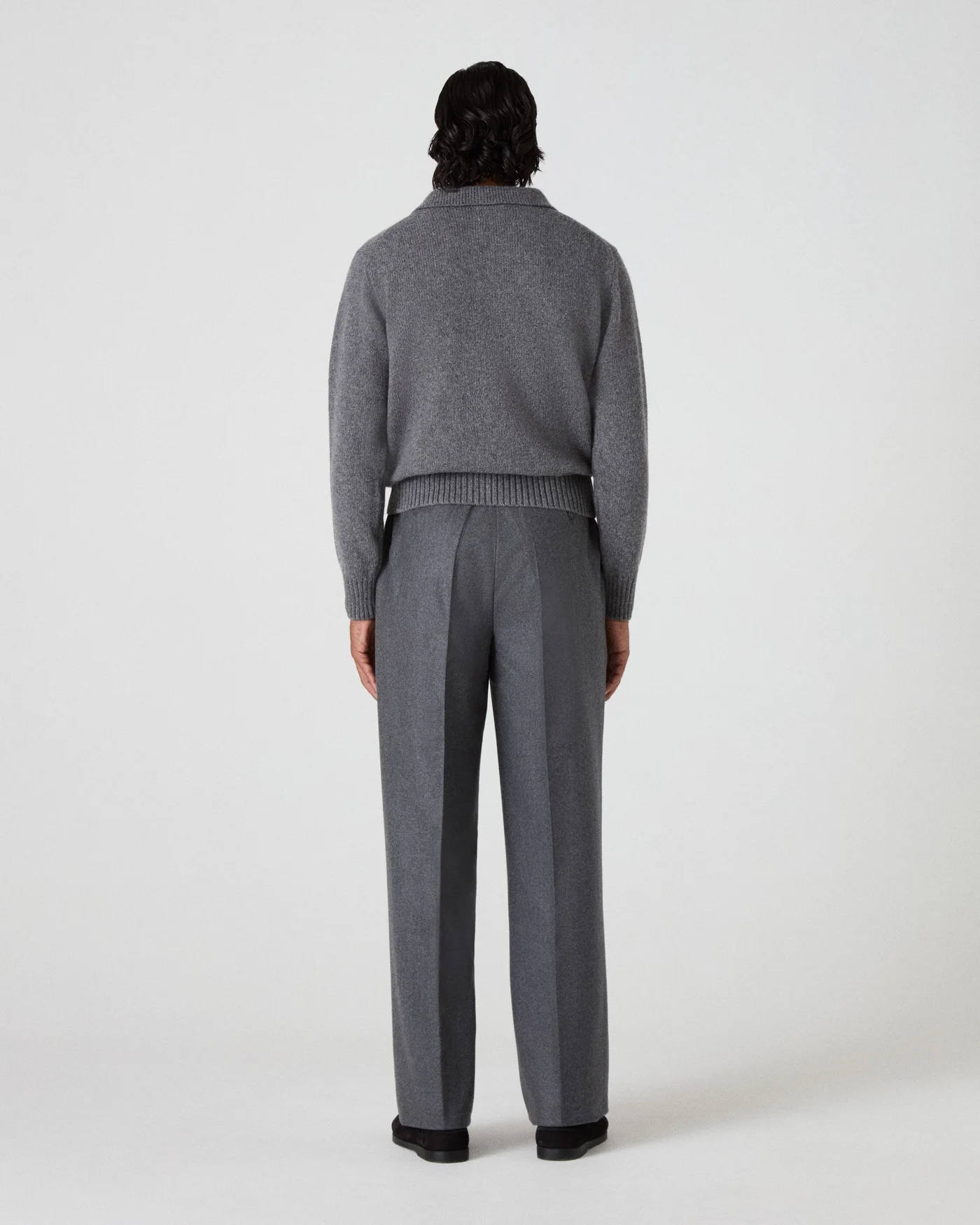 August Flannel Trousers - Mid Grey — view 4