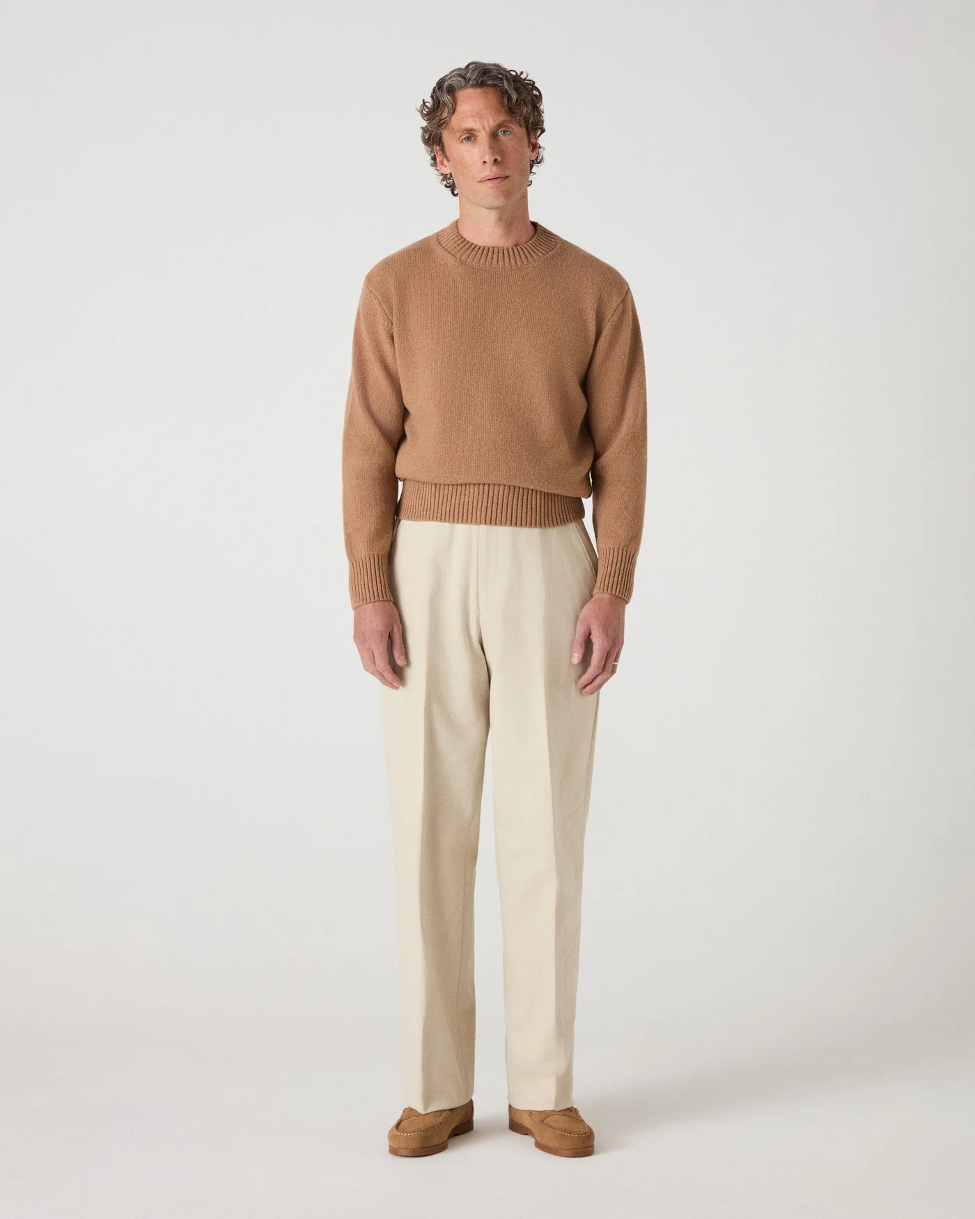 Ben Cashmere Sweater - Camel