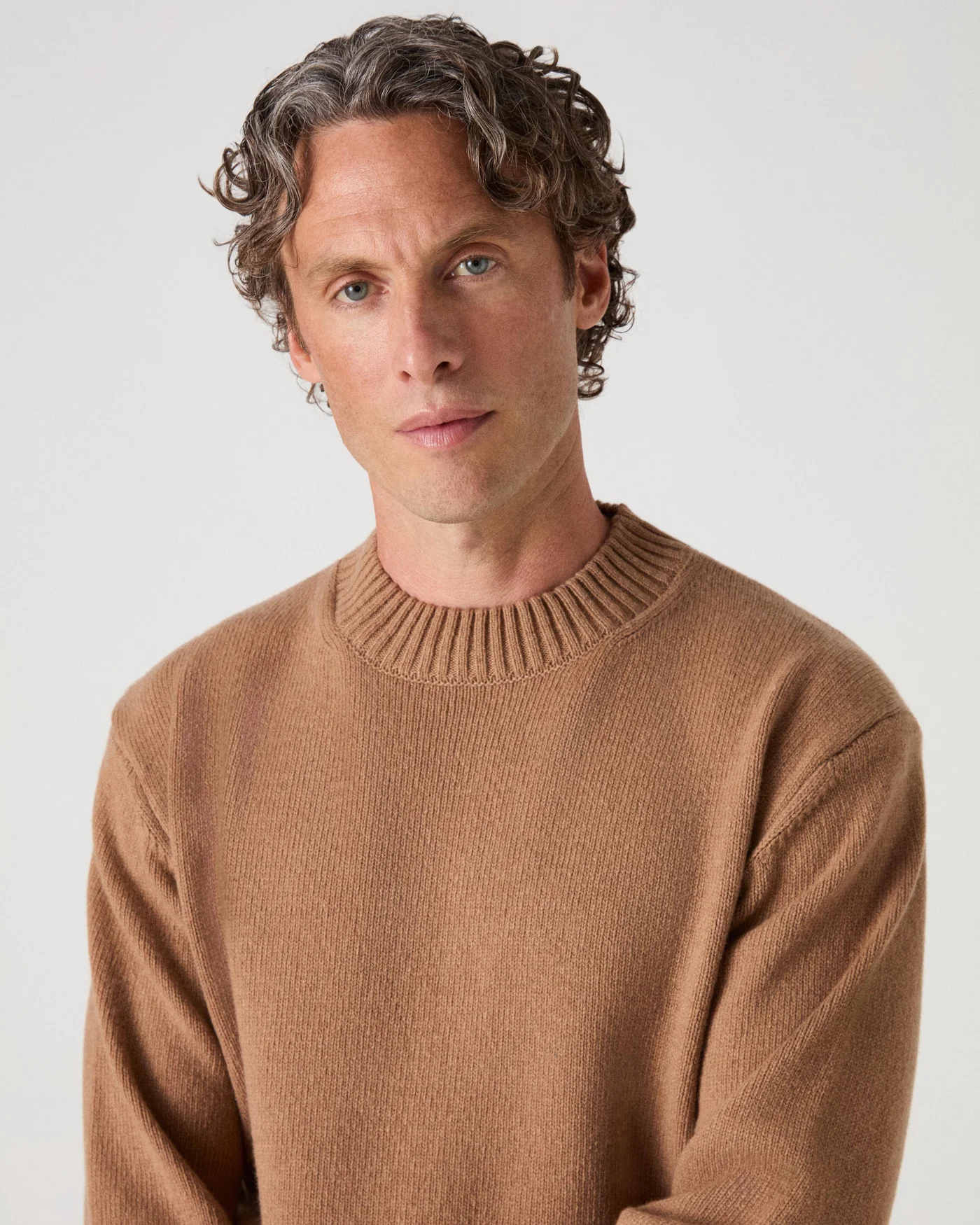 Ben Cashmere Sweater - Camel — view 2