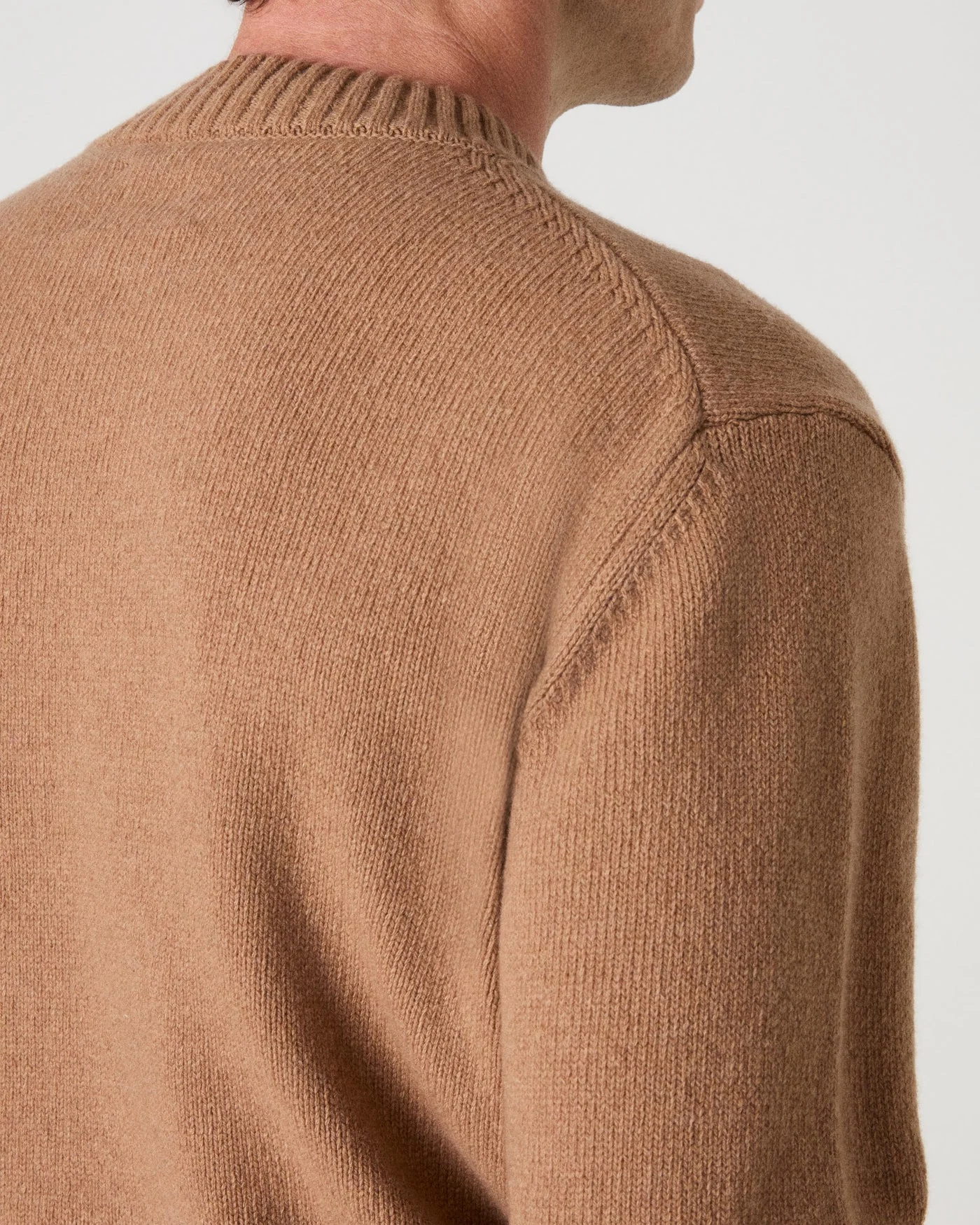 Ben Cashmere Sweater - Camel — view 3