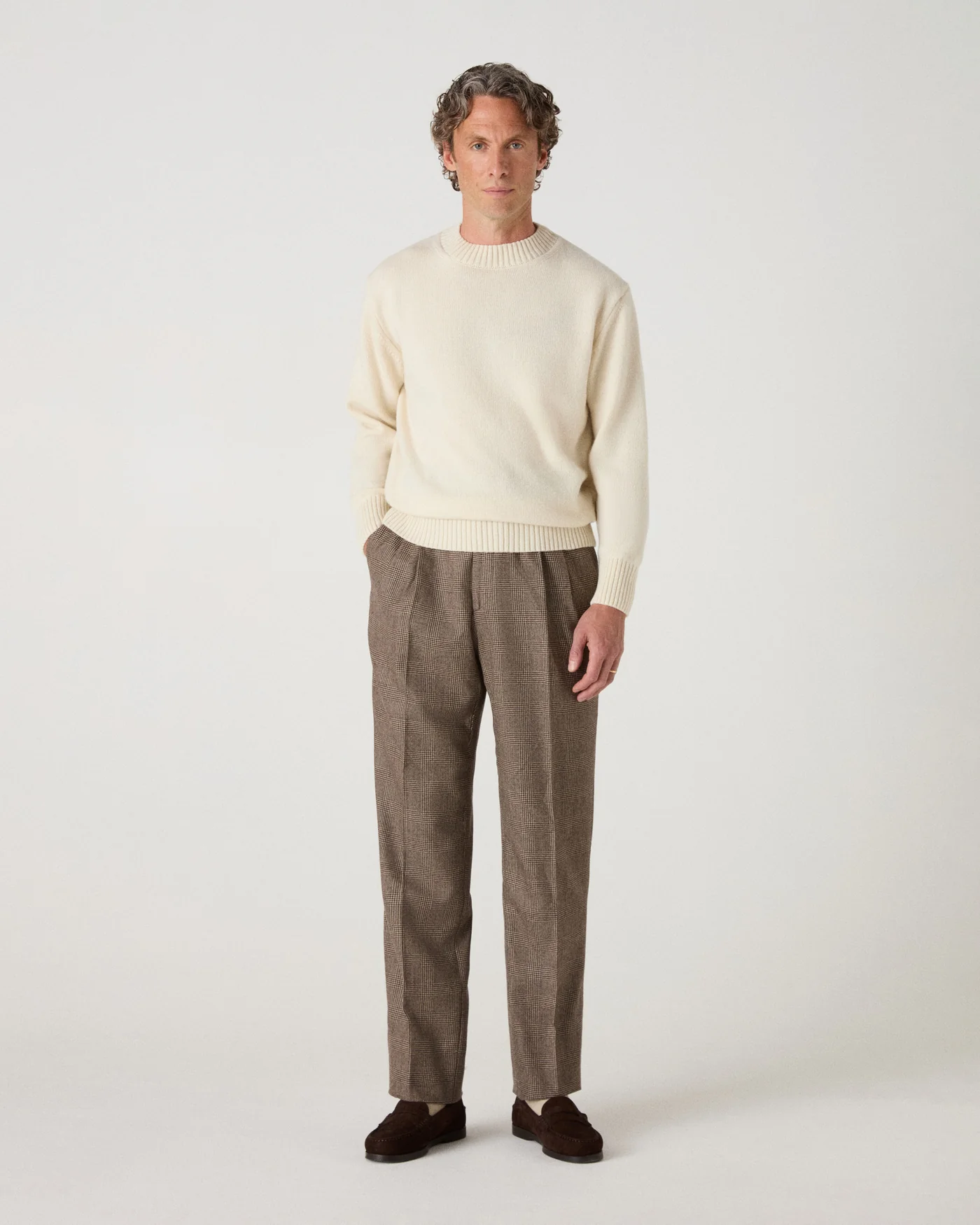 Ben Cashmere Sweater - Cream