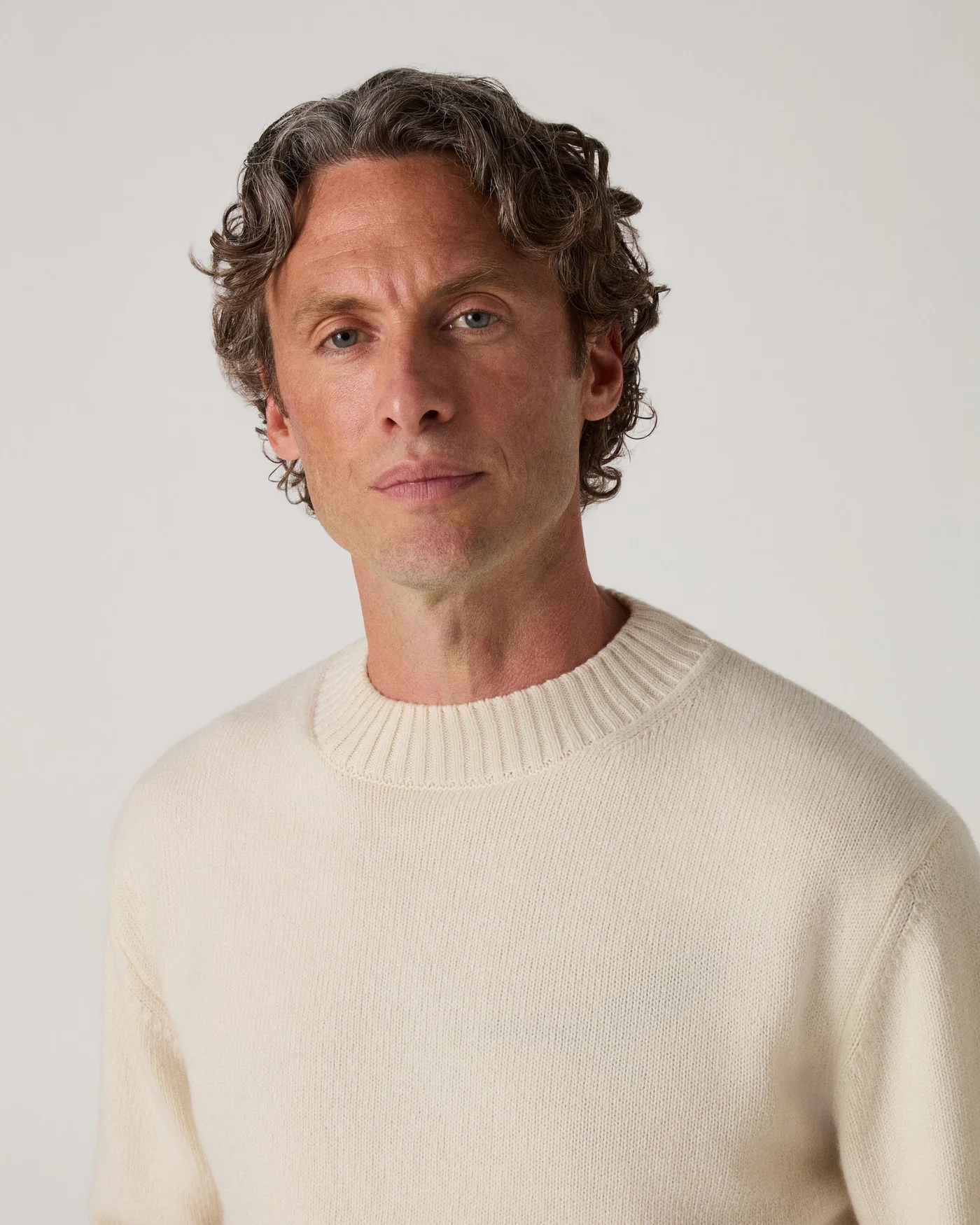 Ben Cashmere Sweater - Cream — view 2