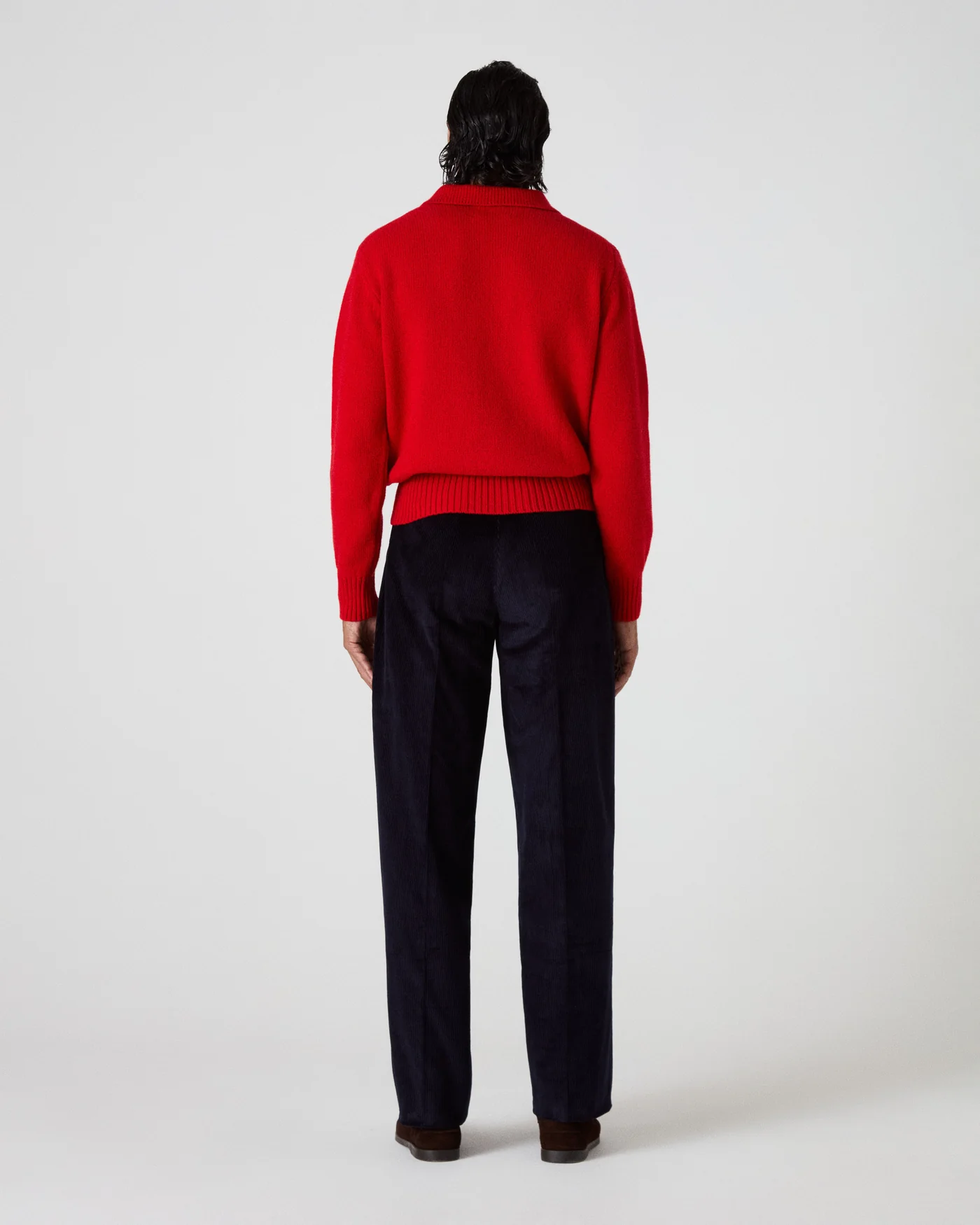 Benny Wool/Cashmere Polo - Barn Red — view 3