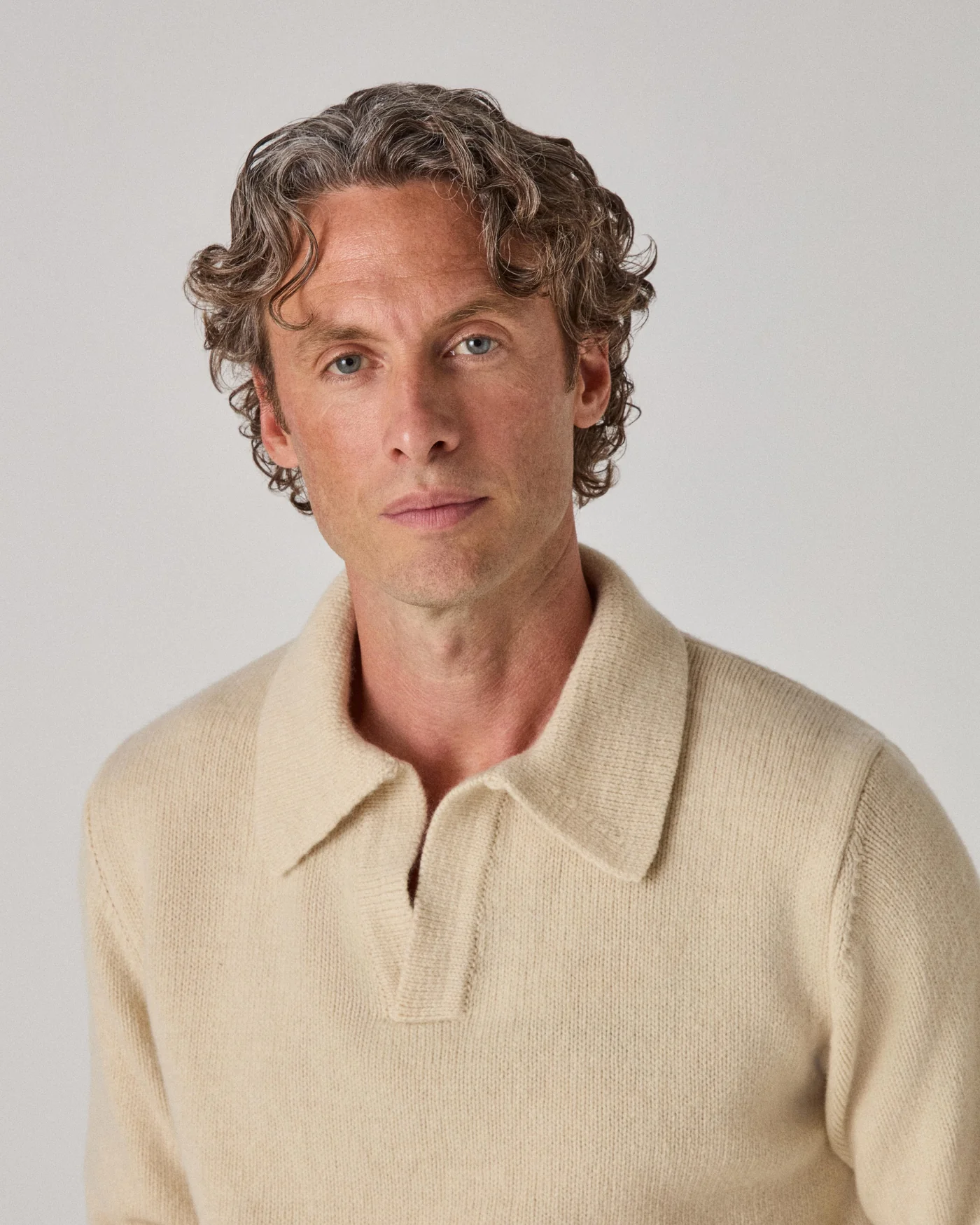 Benny Wool/Cashmere Polo - Cream — view 2