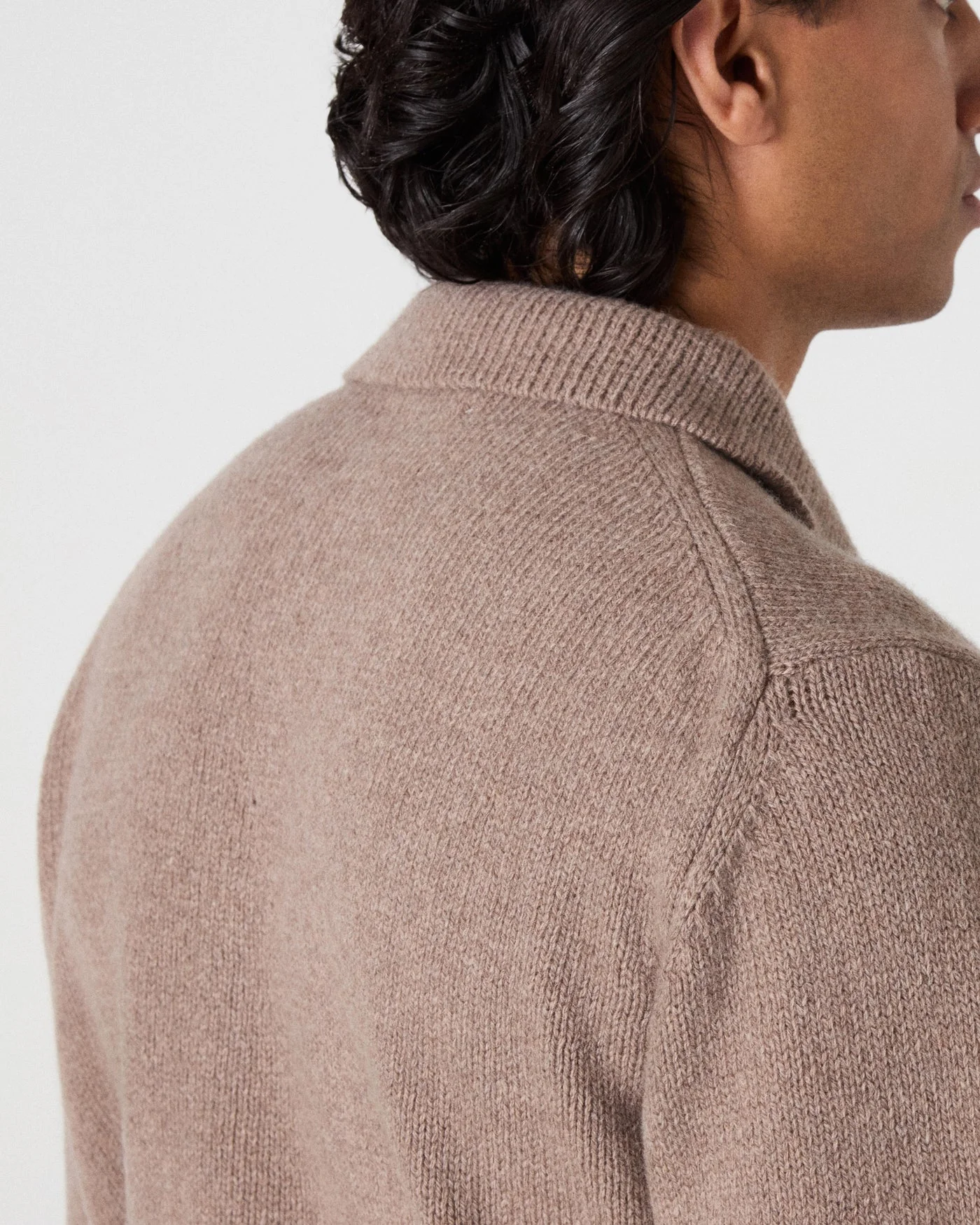 Benny Wool/Cashmere Polo - Hazel — view 3