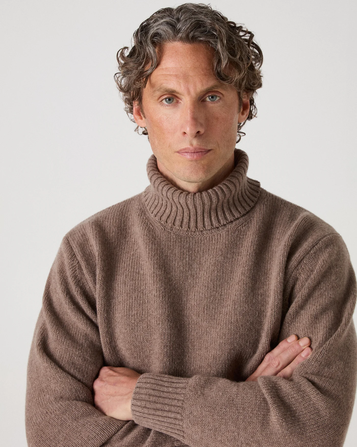 Bernhard Roll Neck Sweater - Hazel — view 2