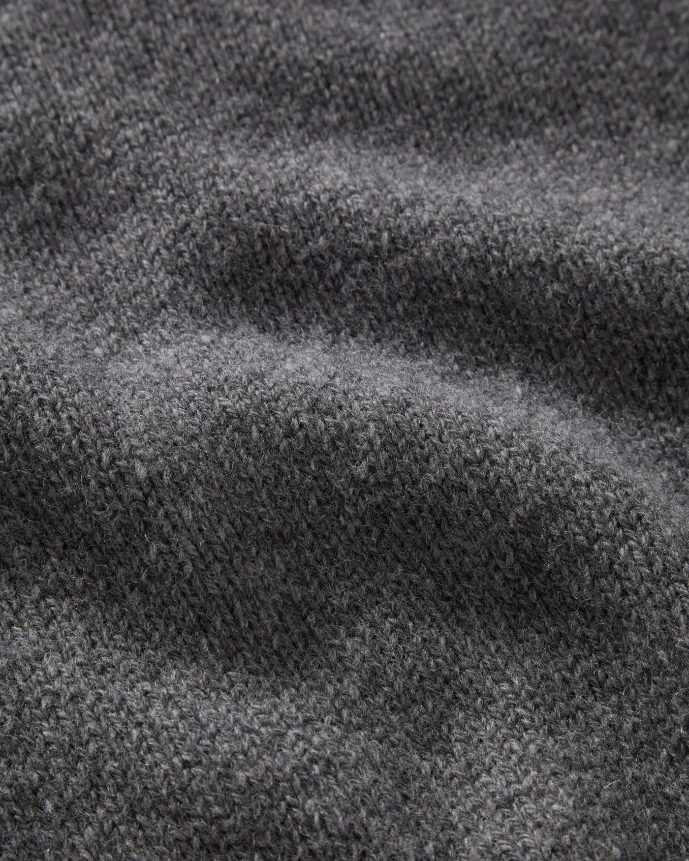 Bernhard Roll Neck Sweater - Mid Grey Melange — view 5