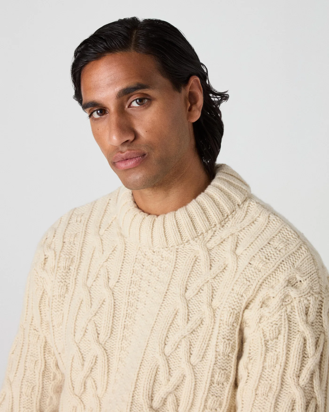 Brian Aran Sweater - Cream — view 2