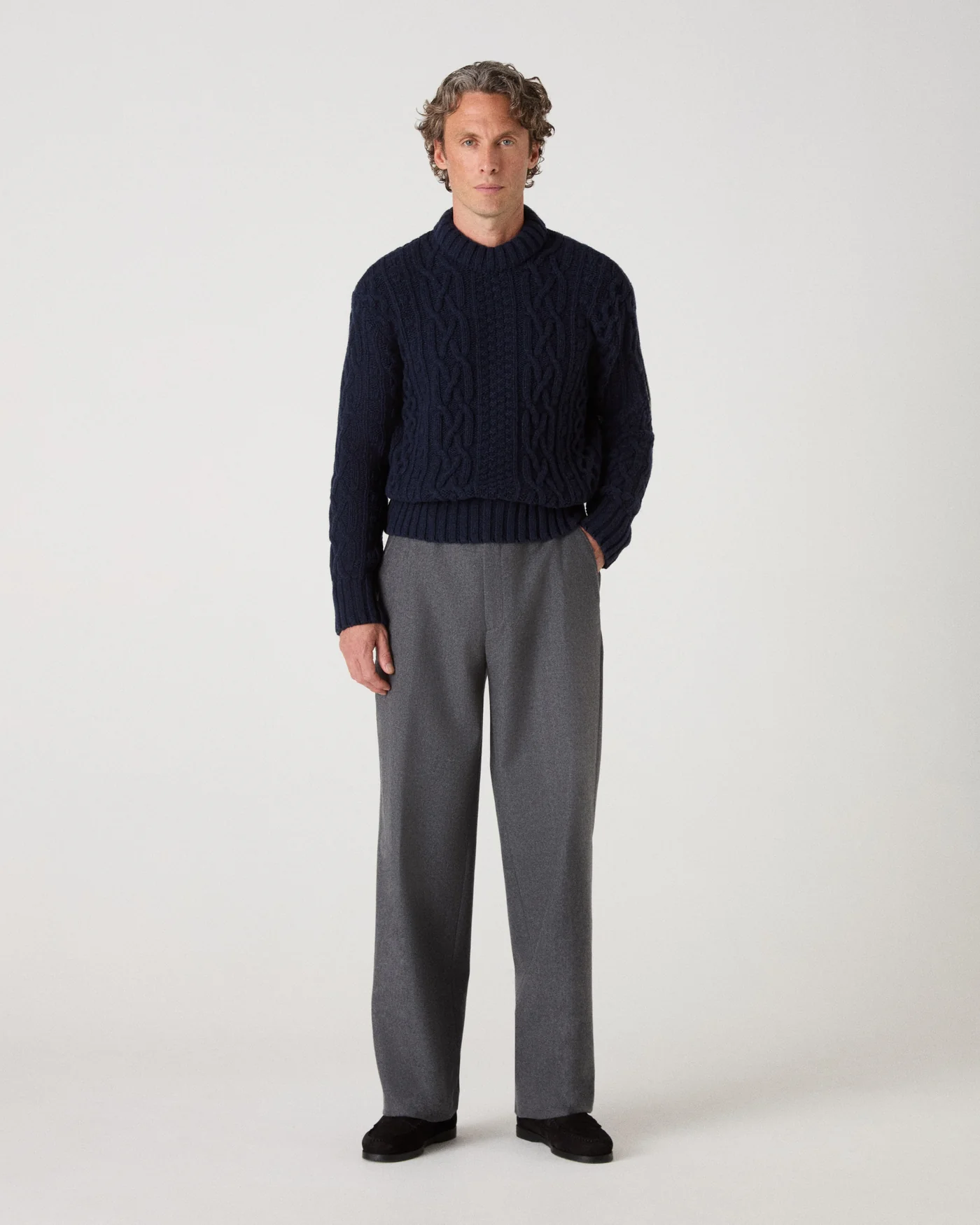 Brian Aran Sweater - Dark Blue