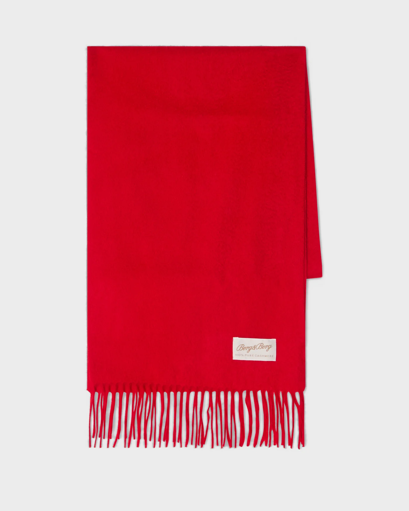 Cashmere Scarf - Barn Red — view 3