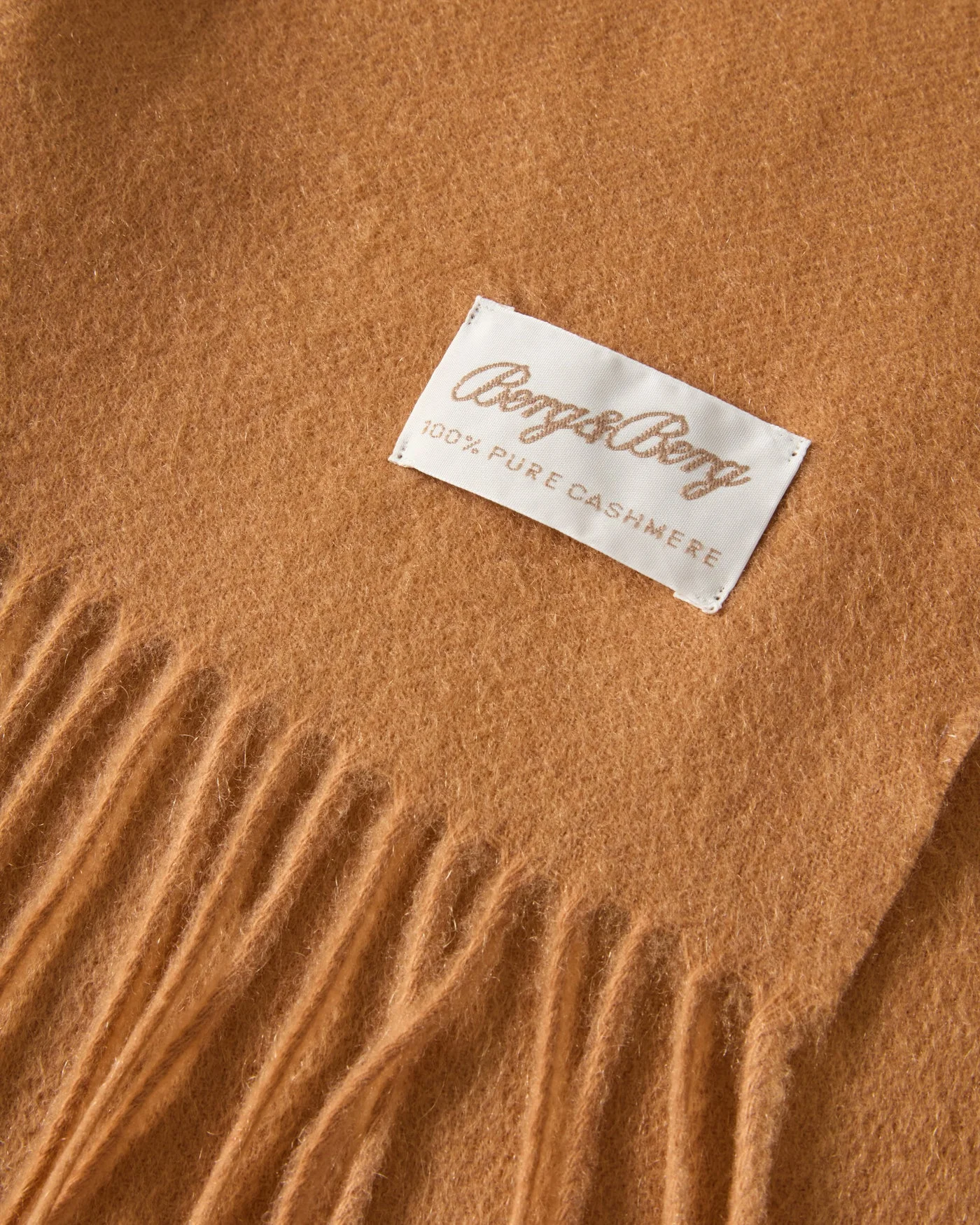Cashmere Scarf - Camel — view 2