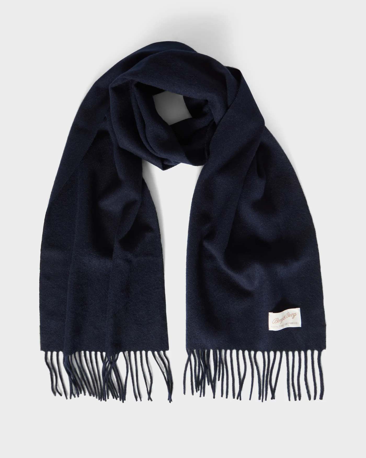 Cashmere Scarf - Navy
