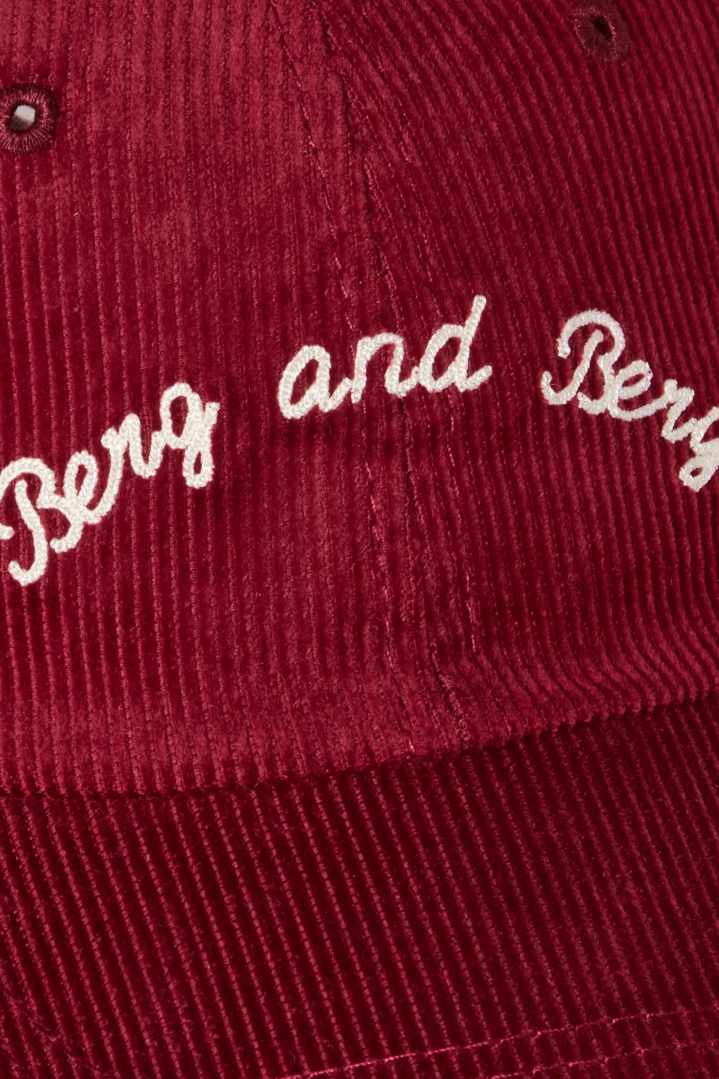 Corduroy Dad Cap - Burgundy — view 3