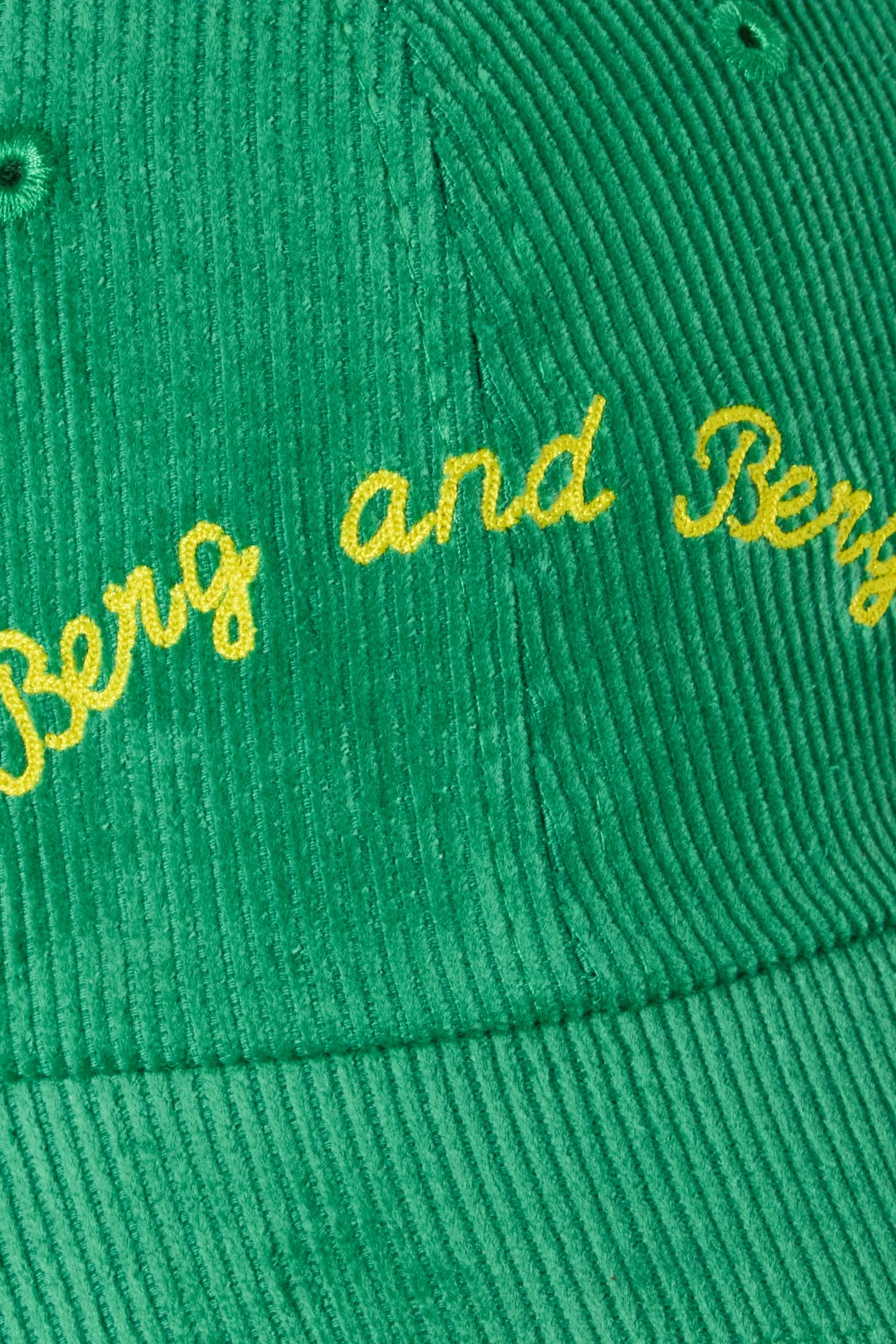 Corduroy Dad Cap - Kelly Green — view 3