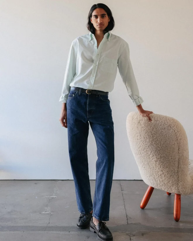 Ferdinand Button Down Shirt - Wasabi — view 2