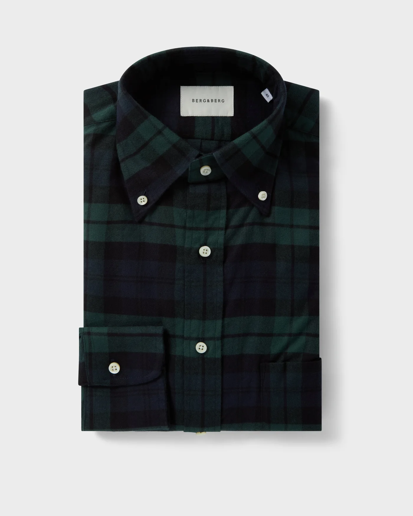 Ferdinand Brushed Twill Shirt - Blackwatch