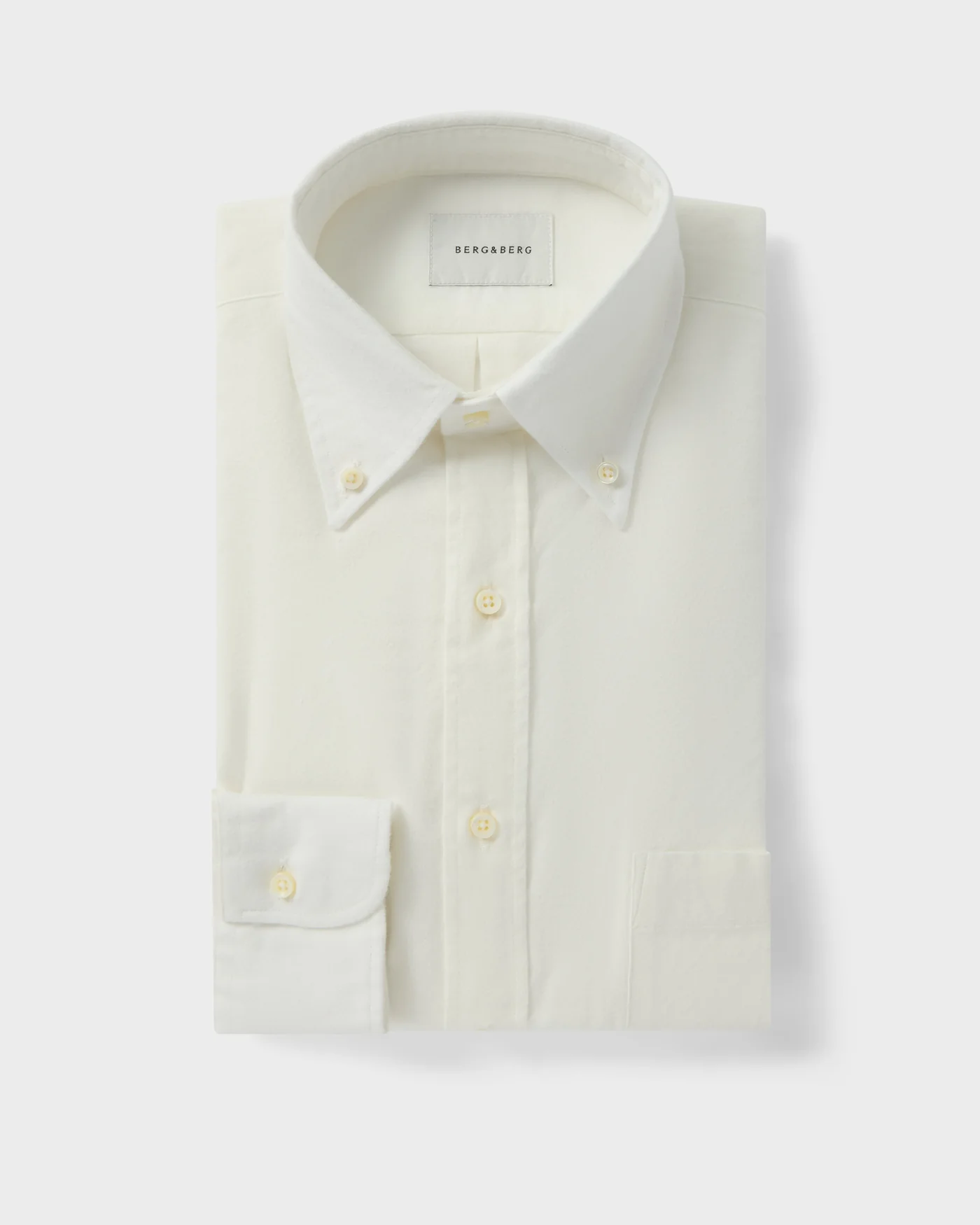 Ferdinand Brushed Twill Shirt - Cream