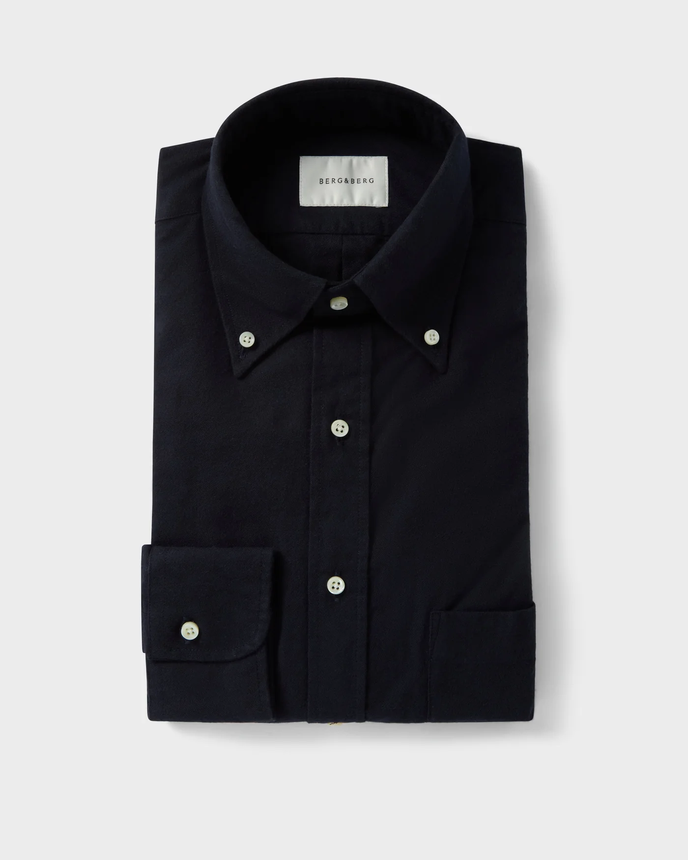 Ferdinand Brushed Twill Shirt - Navy