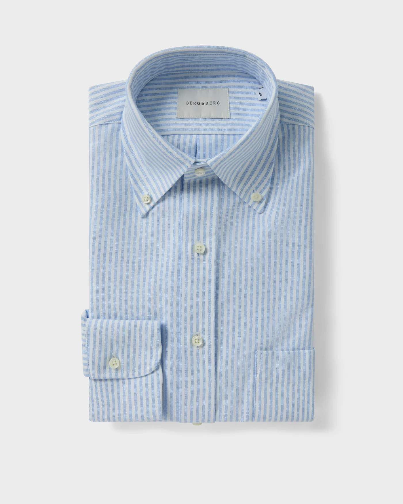 Ferdinand Oxford Button Down Shirt - White/Blue Stripe