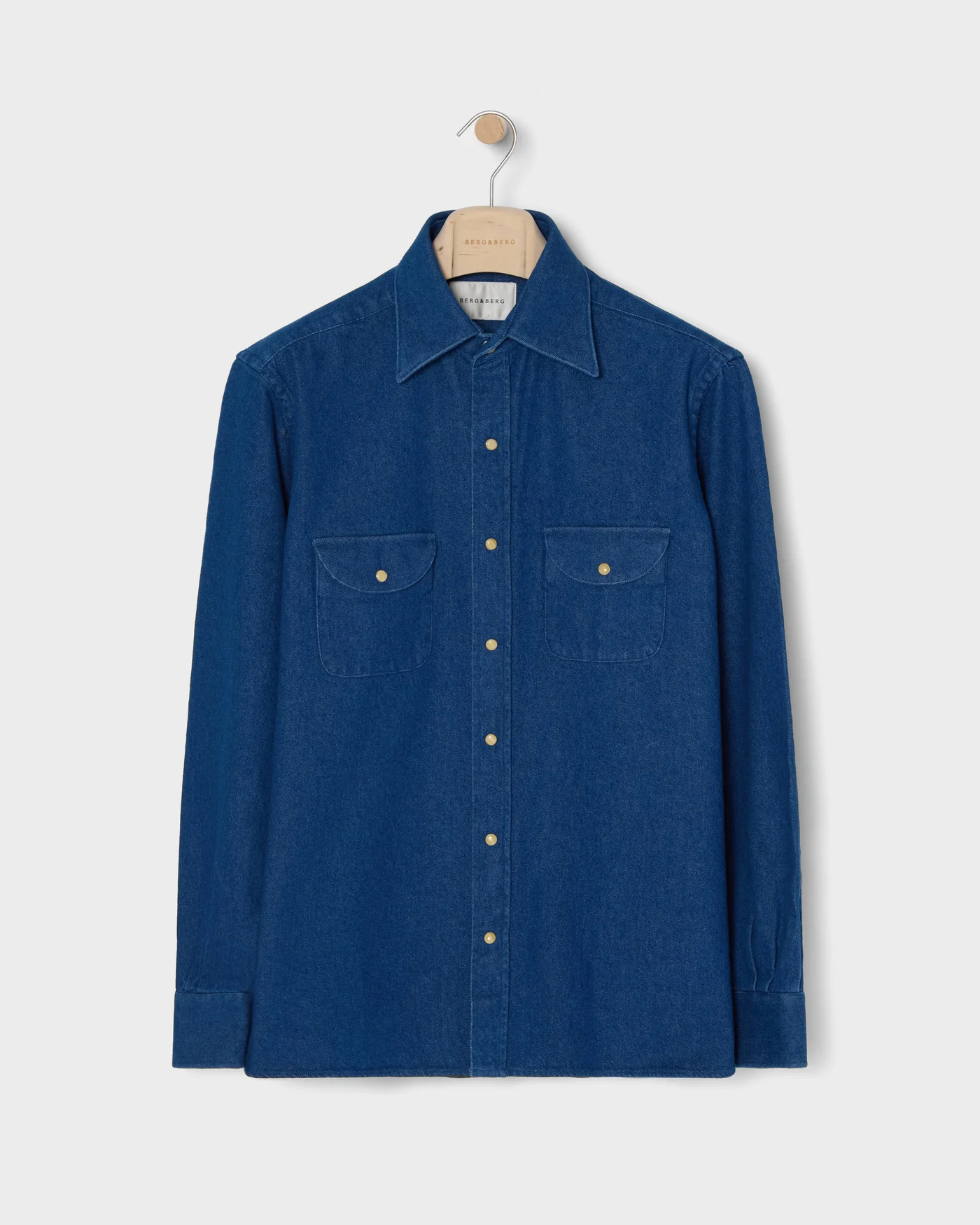 Fernando Western Shirt - Mid Blue Wash — view 3