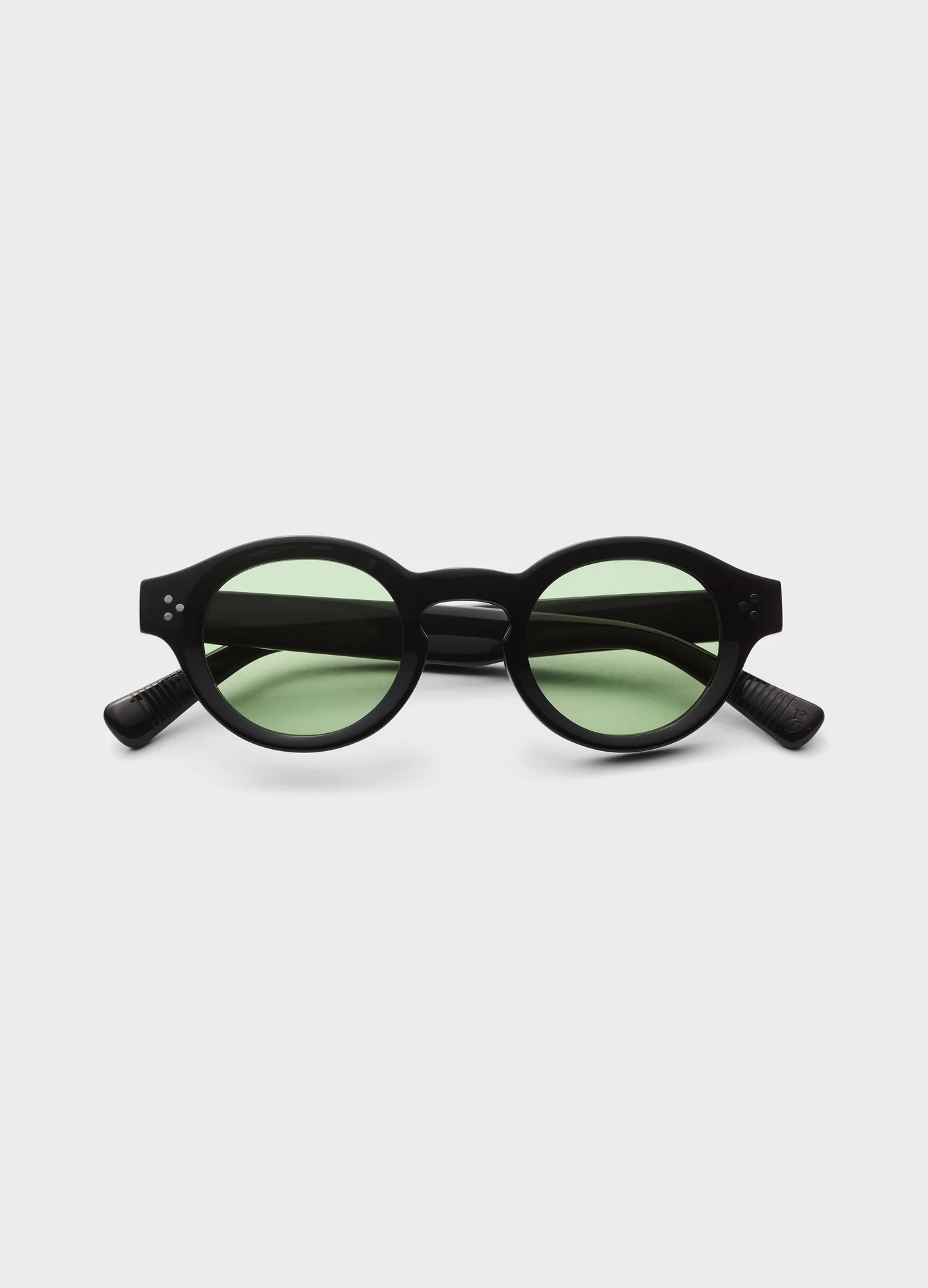 George Sunglasses - Black/Green Lenses — view 4