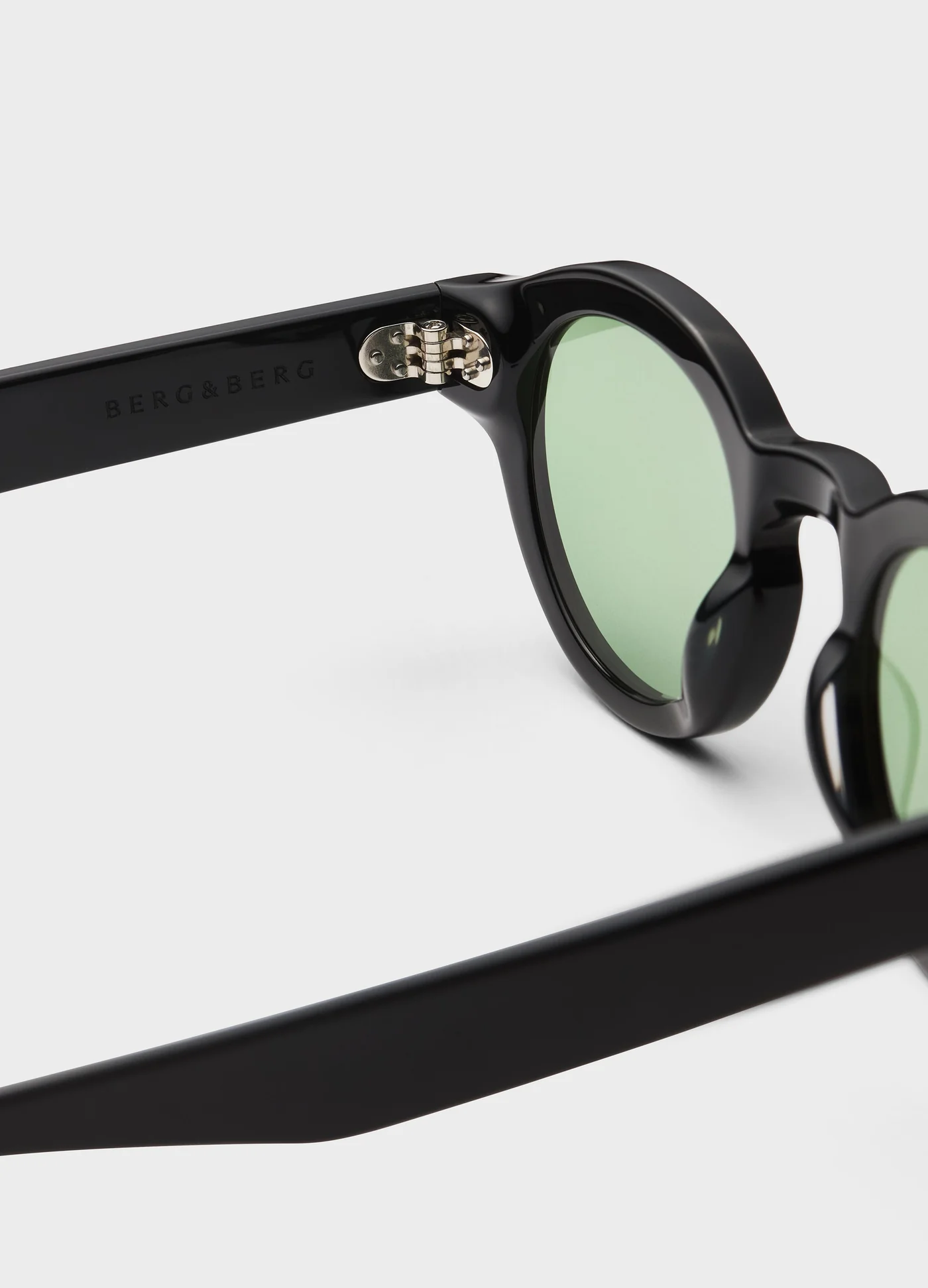 George Sunglasses - Black/Green Lenses — view 7
