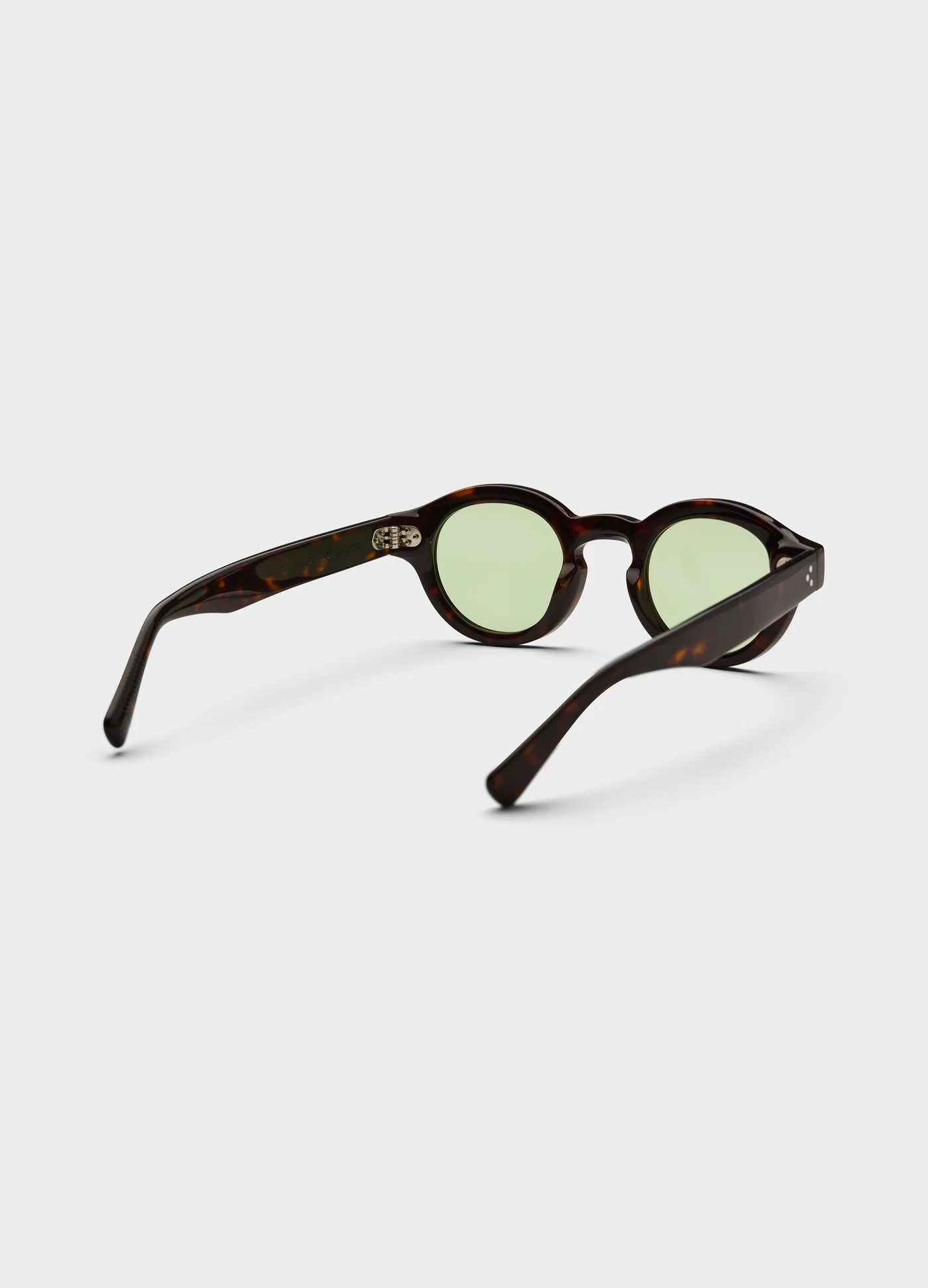 George Sunglasses - Dark Brown Tortoise/Green Lenses — view 3