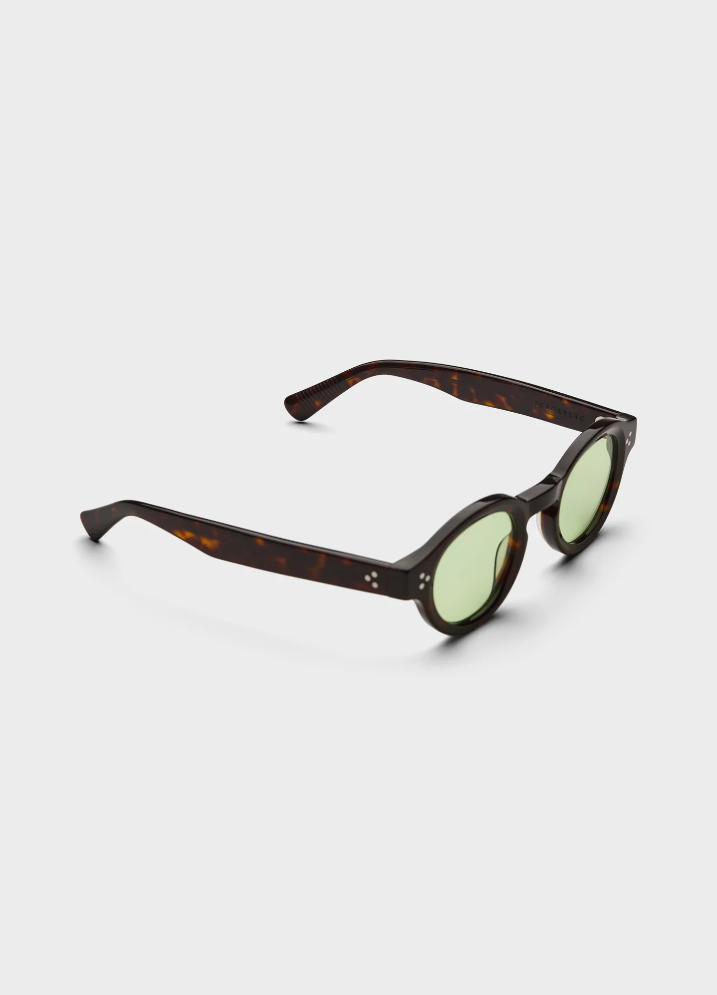 George Sunglasses - Dark Brown Tortoise/Green Lenses — view 5
