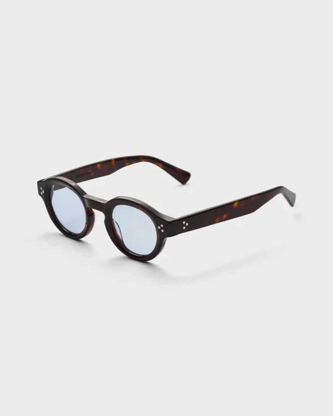 George Sunglasses - Dark Brown Tortoise/Blue Lenses