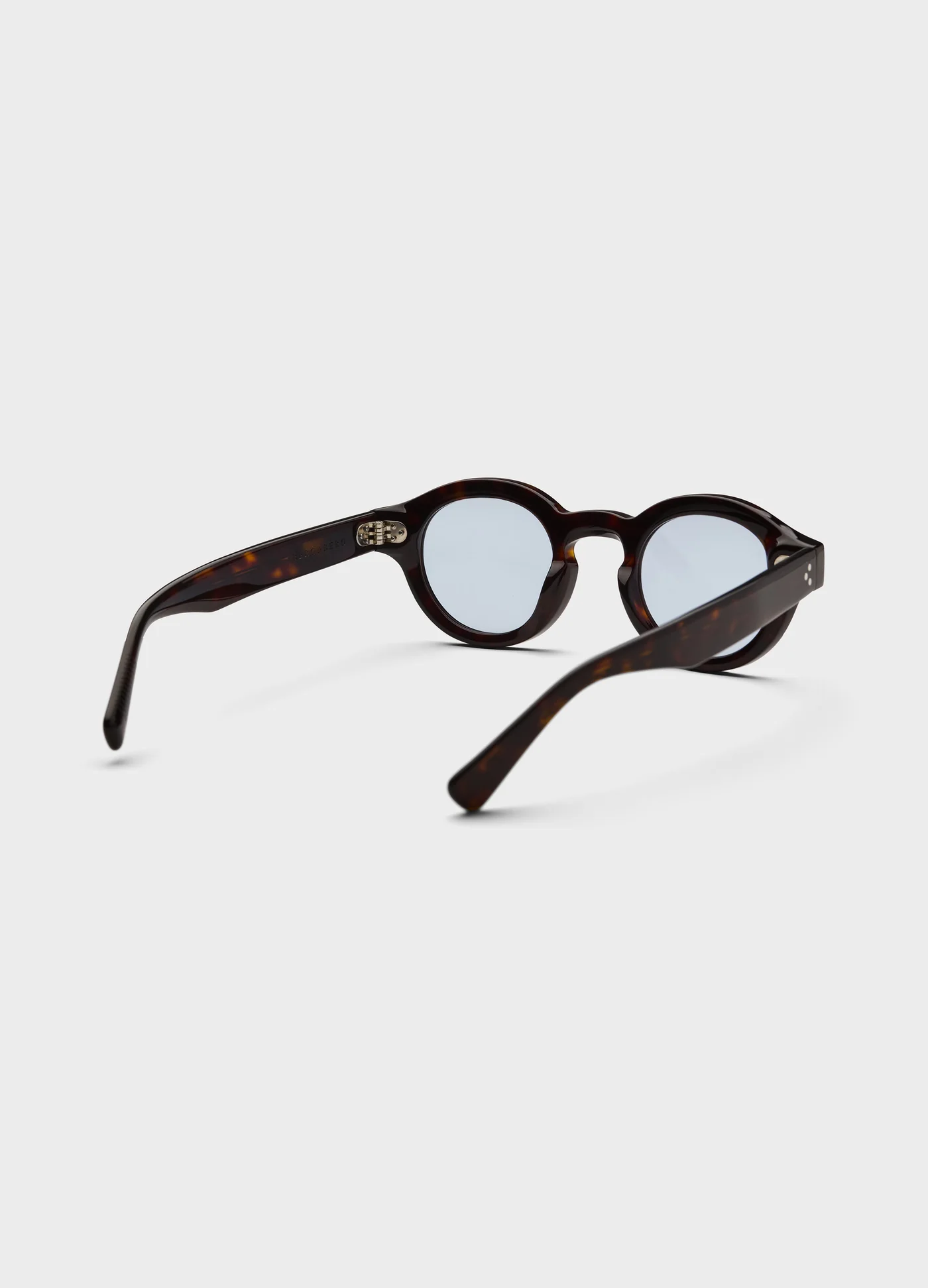 George Sunglasses - Dark Brown Tortoise/Blue Lenses — view 3