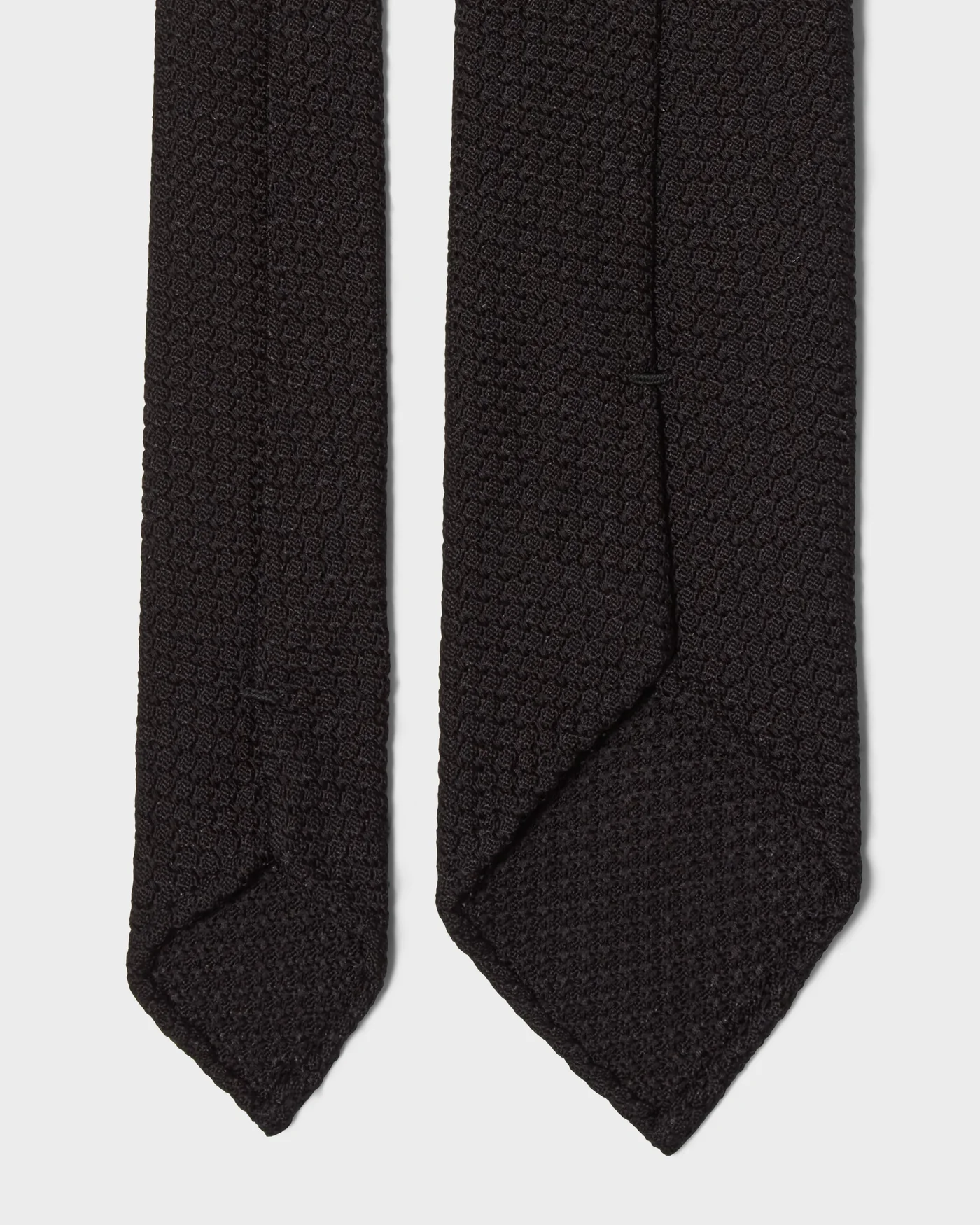 Grenadine Silk Tie - Black — view 3