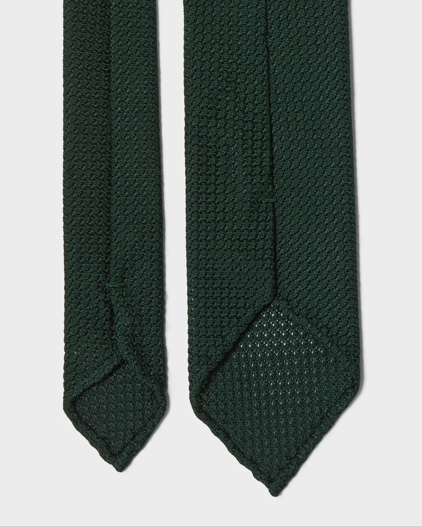 Grenadine Silk Tie - Bottle Green — view 3