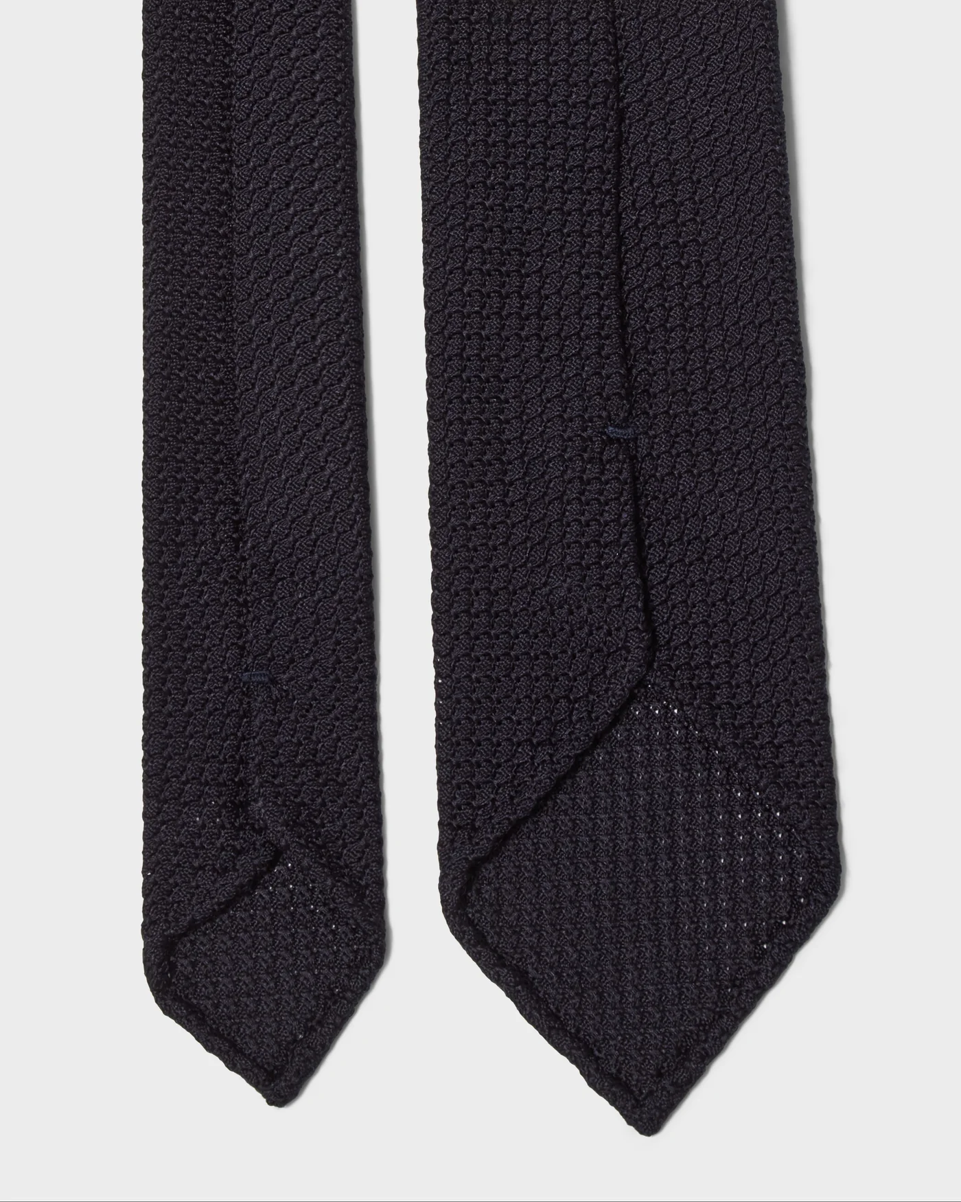 Grenadine Silk Tie - Navy — view 3