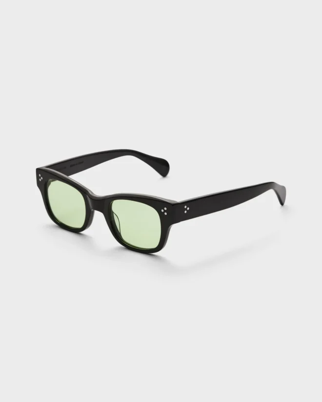 Gustav Sunglasses - Black/Green Lenses
