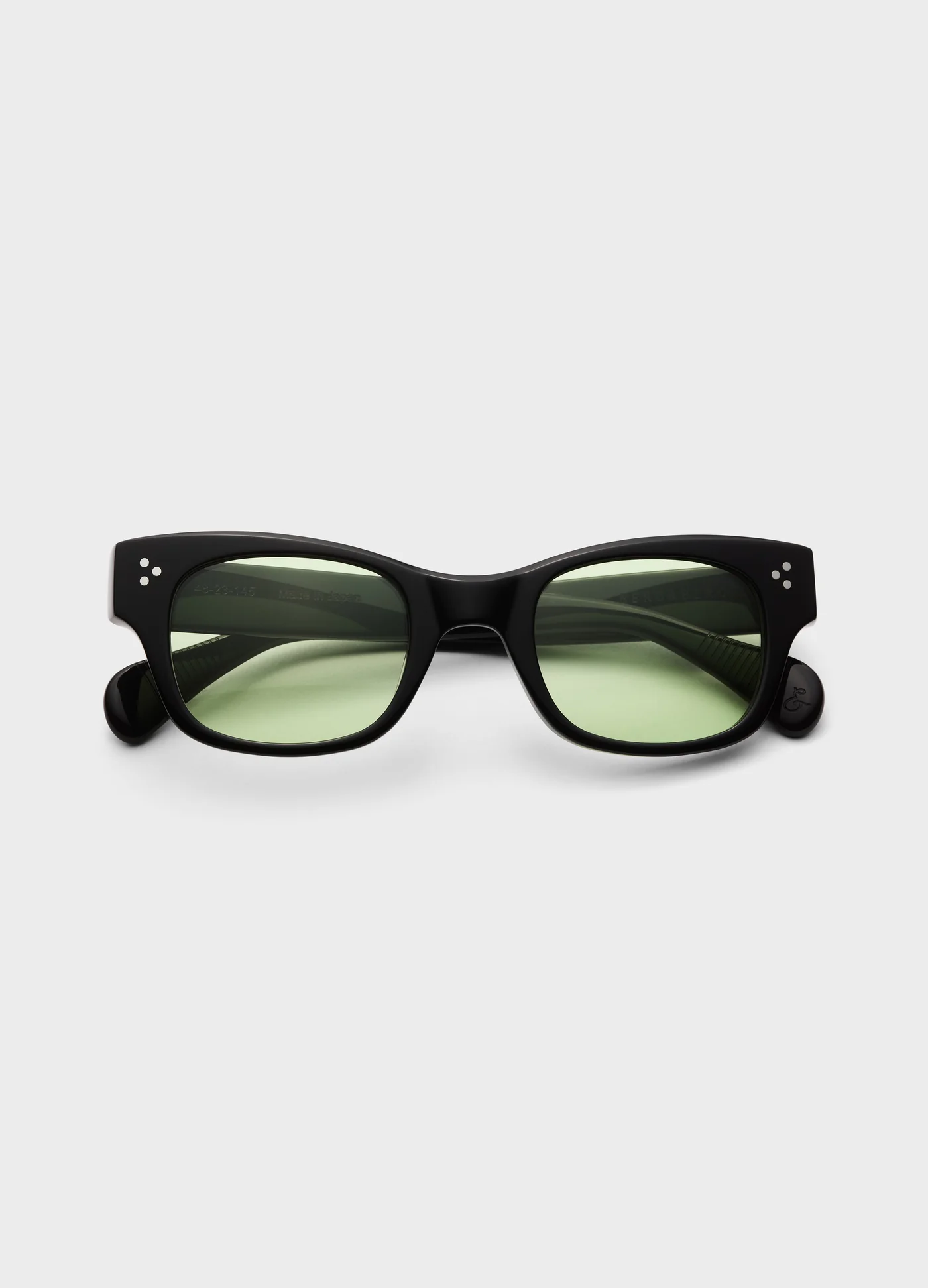 Gustav Sunglasses - Black/Green Lenses — view 4