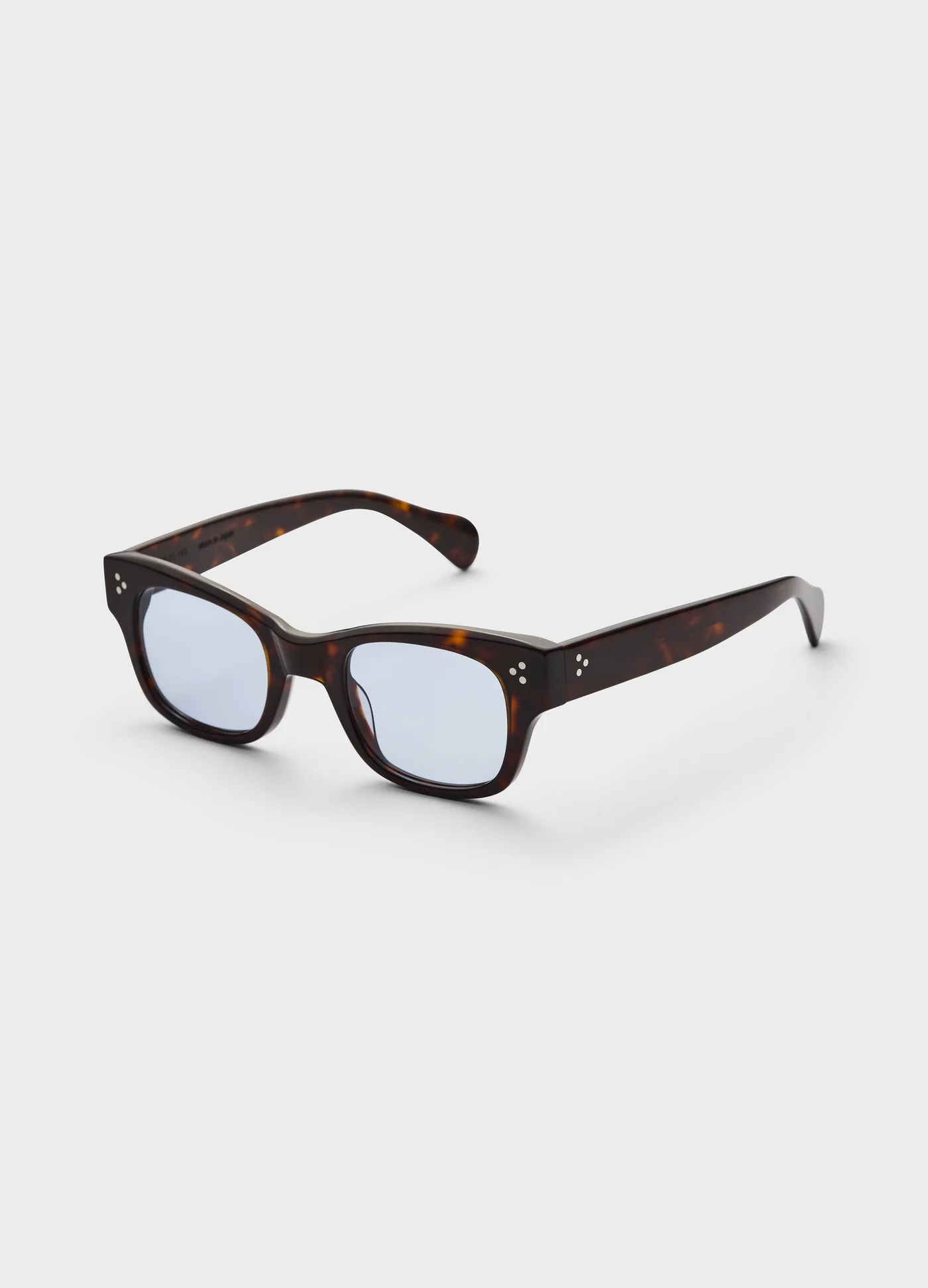 Gustav Sunglasses - Dark Brown Tortoise/Blue Lenses