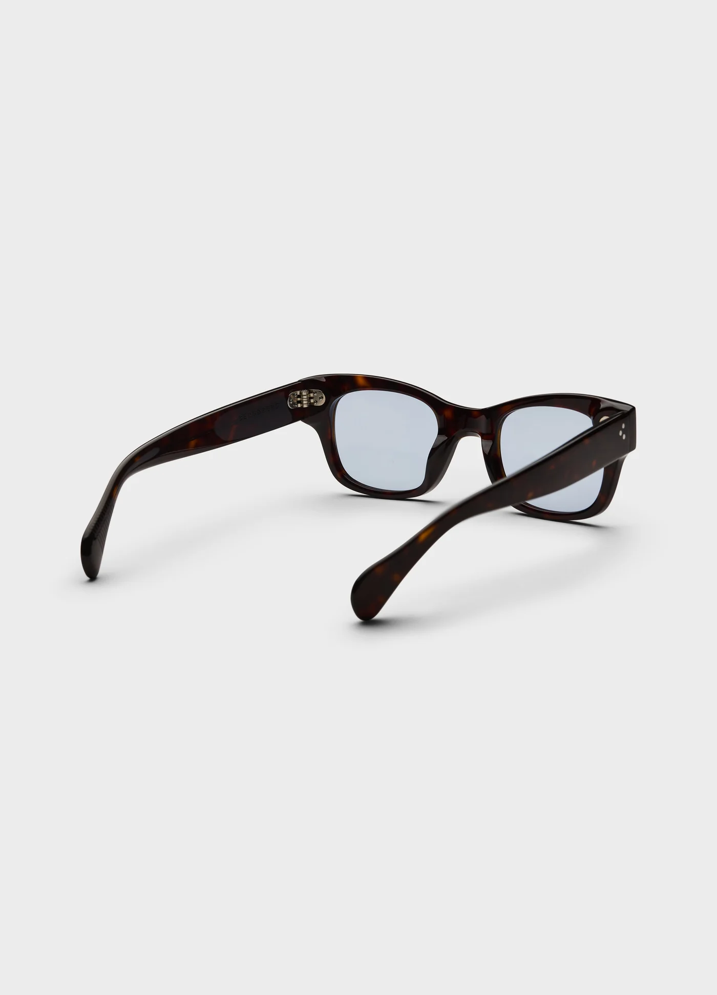Gustav Sunglasses - Dark Brown Tortoise/Blue Lenses — view 3