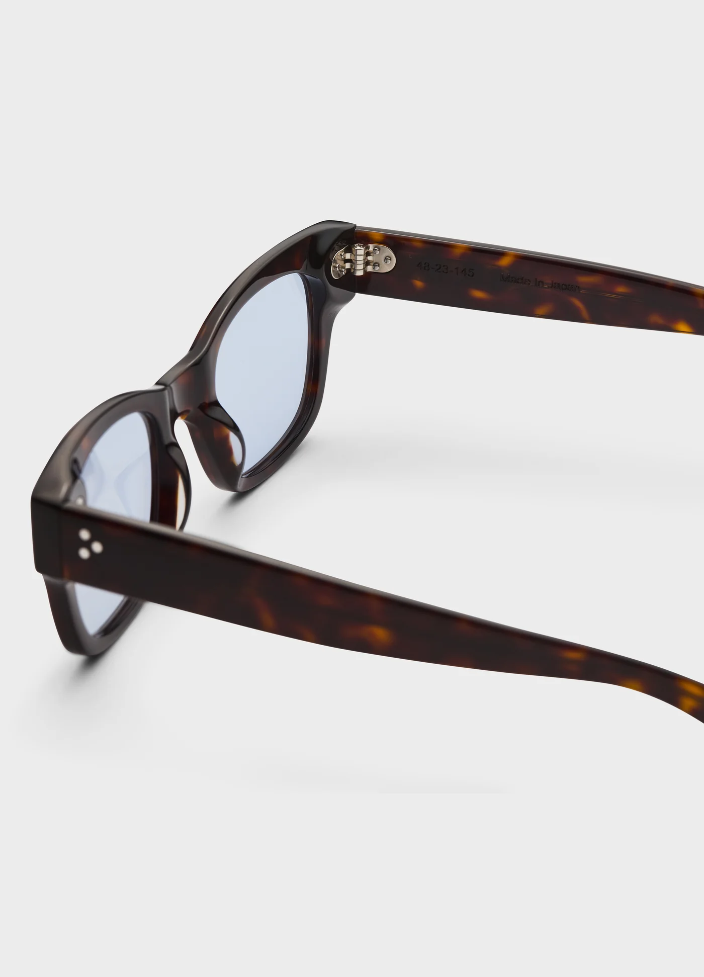 Gustav Sunglasses - Dark Brown Tortoise/Blue Lenses — view 5