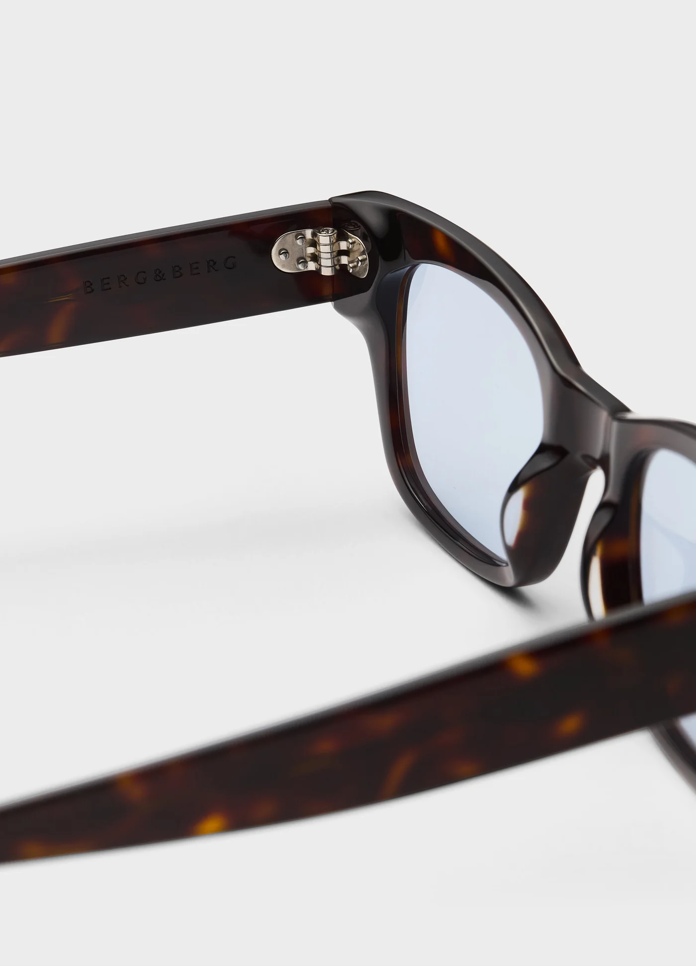 Gustav Sunglasses - Dark Brown Tortoise/Blue Lenses — view 7