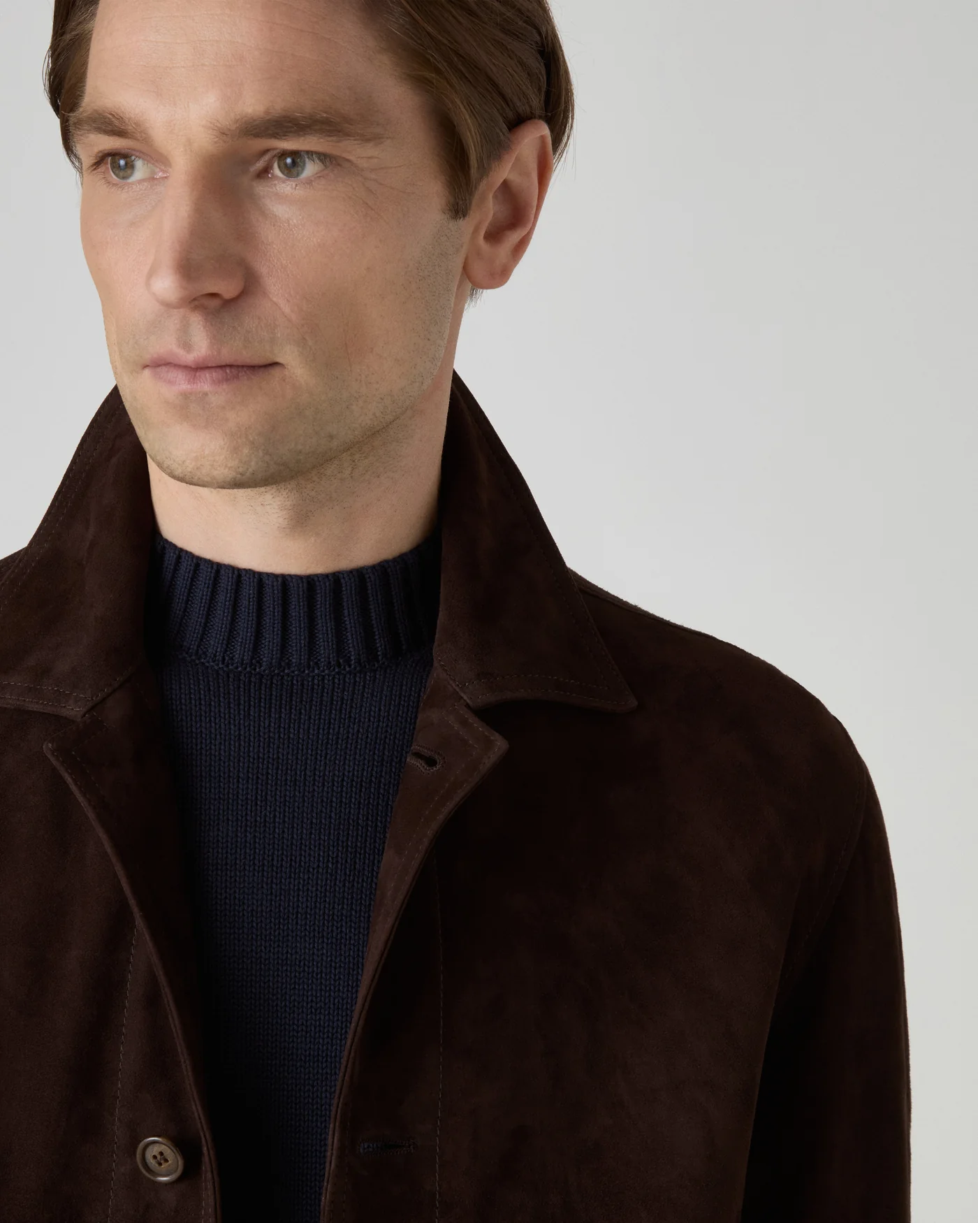 Noel Suede Jacket - Chocolate Brown — view 2
