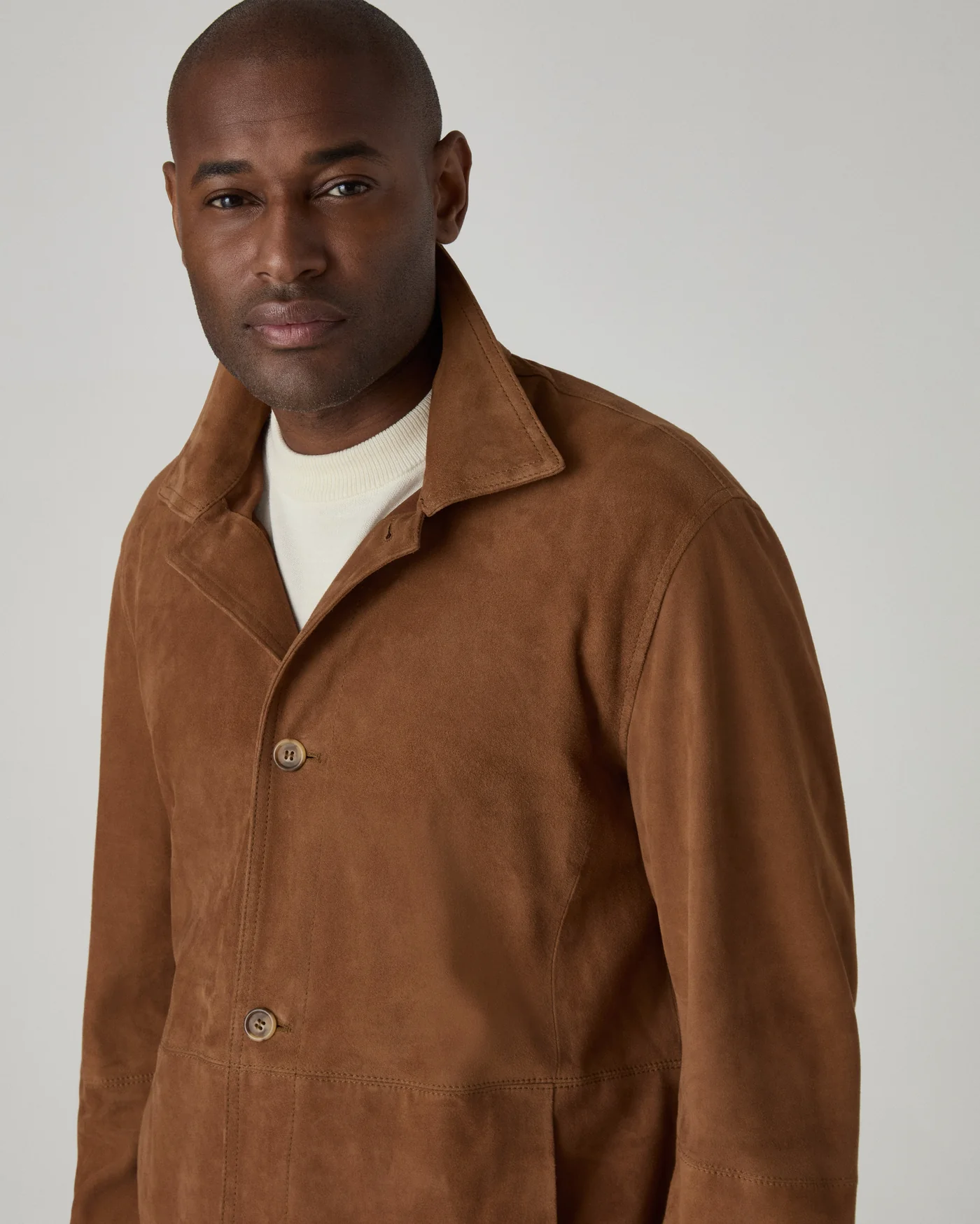 Noel Suede Jacket - Polo Brown — view 2