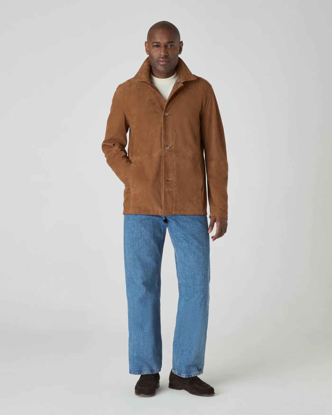 Noel Suede Jacket - Polo Brown — view 3