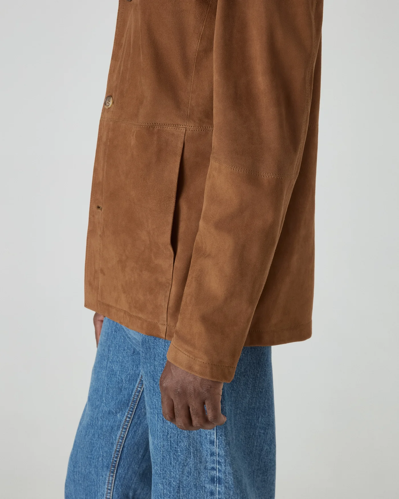 Noel Suede Jacket - Polo Brown — view 5